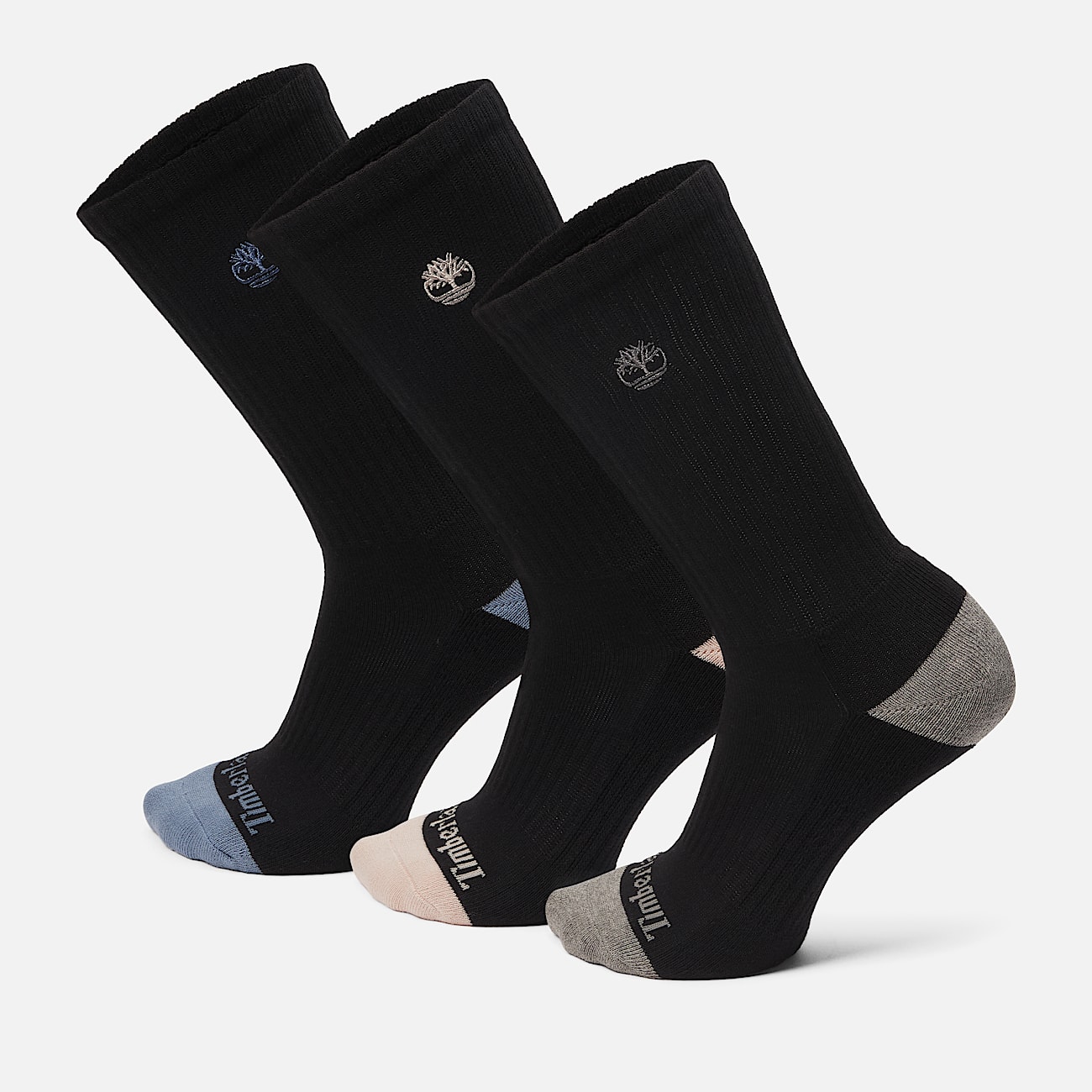 Womens Sagamore Beach 3Pack HalfCushion Crew Sock TBL Jet Black HERO