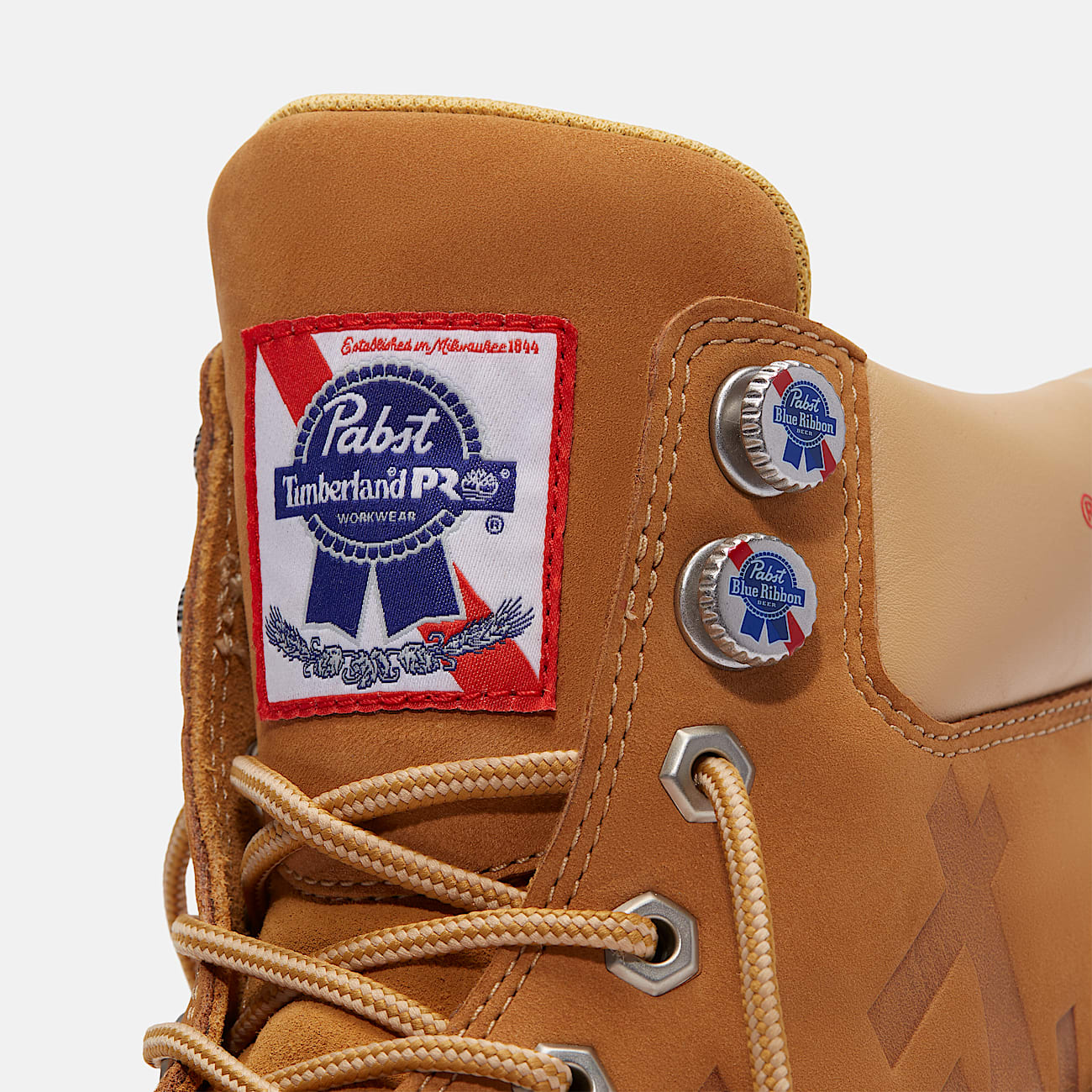 Men's Timberland PRO® and Pabst Blue Ribbon Direct Attach 6" Soft Toe Waterproof Work Boot - 11