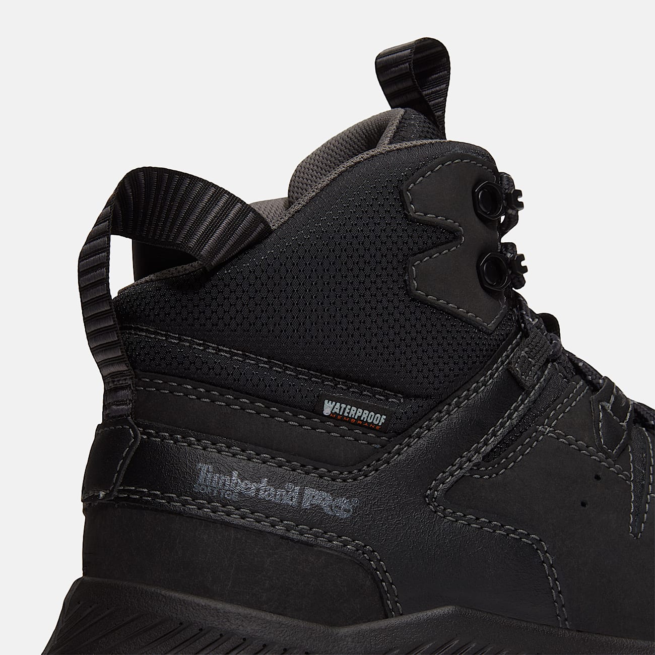 Mens Tempe 6 Soft Toe Waterproof Work Boot TBL Black Leather ALT7