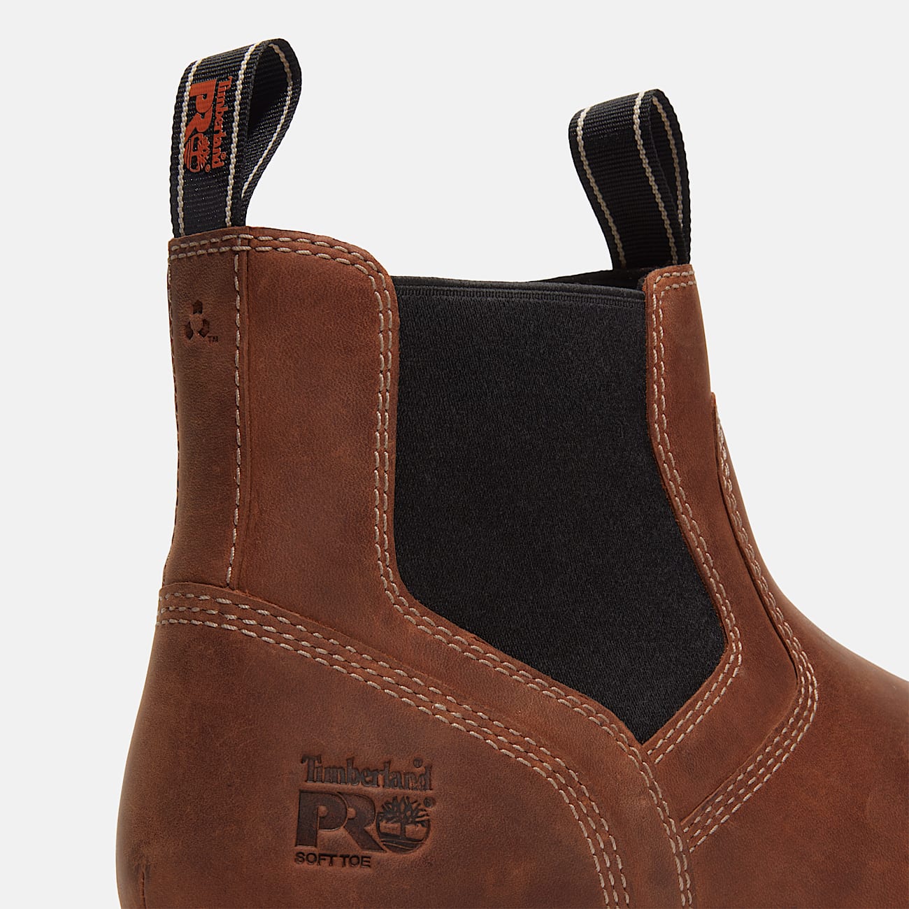 Mens Irvine Chelsea Soft Toe Work Boot TBL Medium Brown FullGrain ALT7