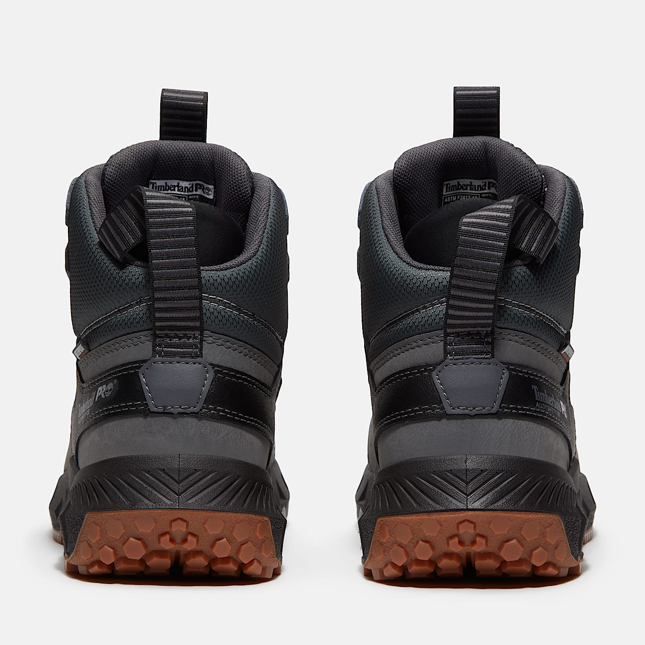 Mens Tempe 6 Alloy Toe Waterproof Work Boot TBL Medium Grey Leather ALT5