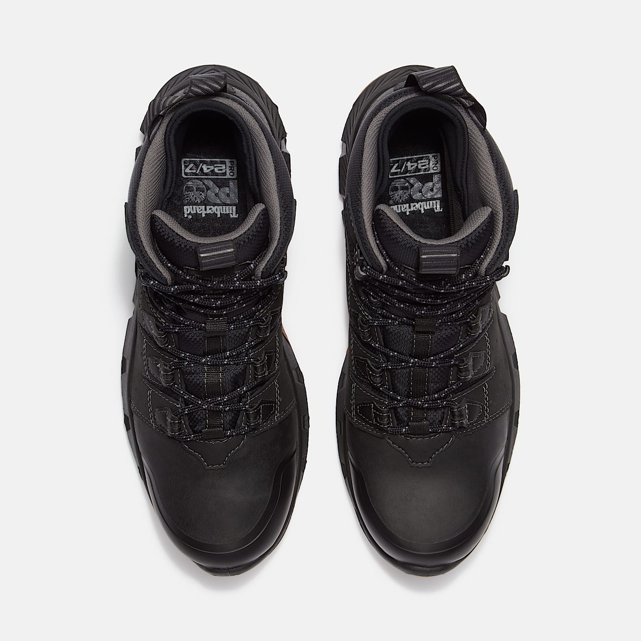 Mens Tempe 6 Soft Toe Waterproof Work Boot TBL Black Leather ALT2