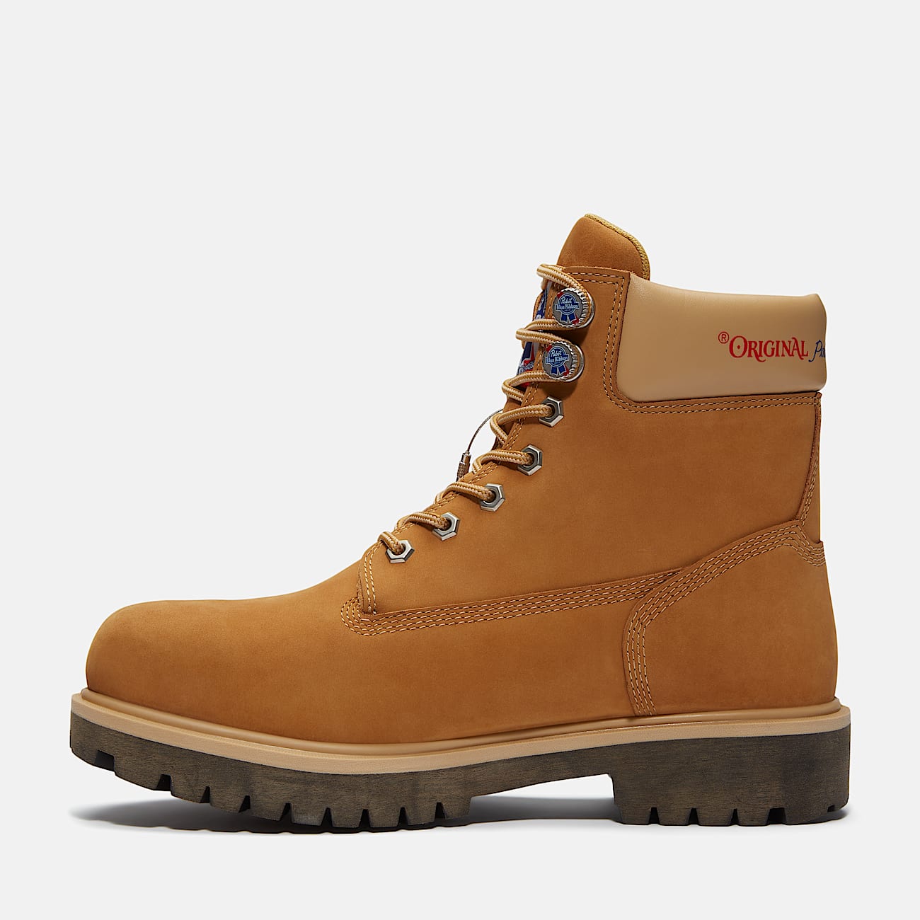 Men's Timberland PRO® and Pabst Blue Ribbon Direct Attach 6" Soft Toe Waterproof Work Boot - 9