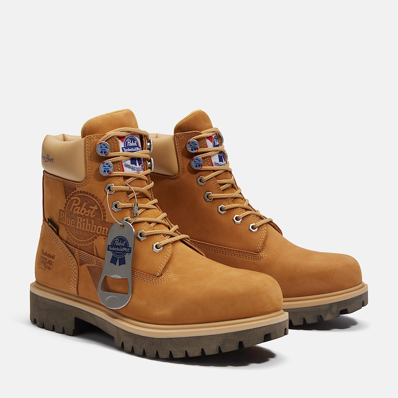 Men's Timberland PRO® and Pabst Blue Ribbon Direct Attach 6" Soft Toe Waterproof Work Boot - 7