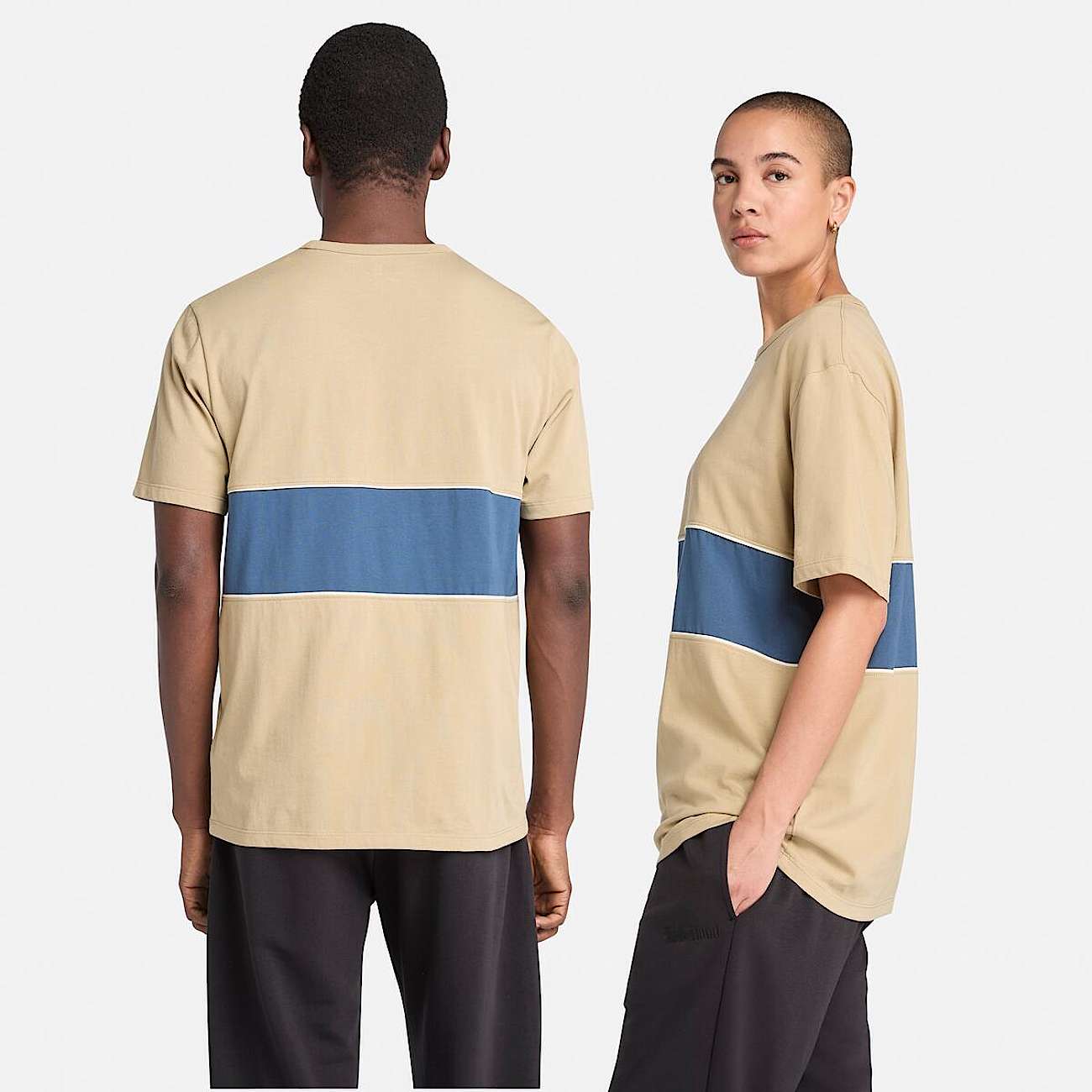 CutandSew ShortSleeve TShirt TBL Lemon PepperDark Denim ALT1