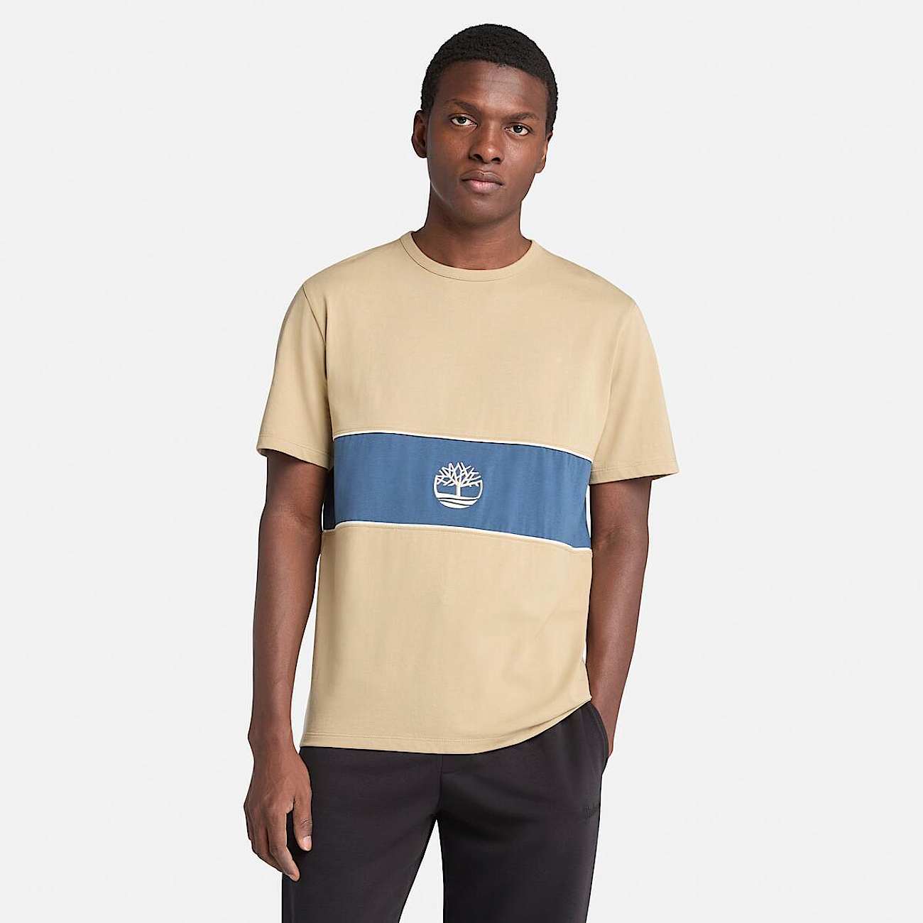 CutandSew ShortSleeve TShirt TBL Lemon PepperDark Denim ALT2