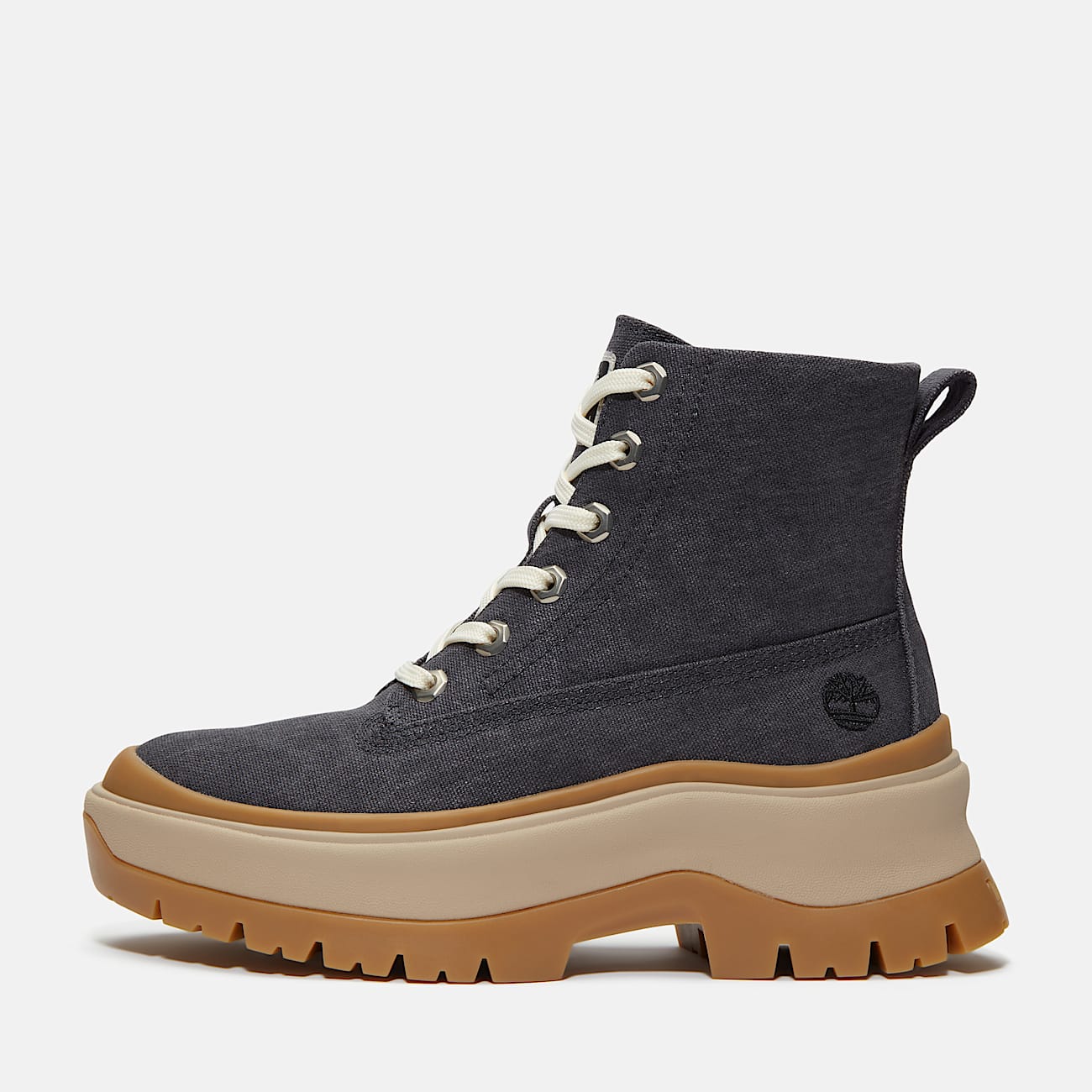 Womens Roxie Lane Mid LaceUp Boot TBL Dark Grey Canvas ALT8