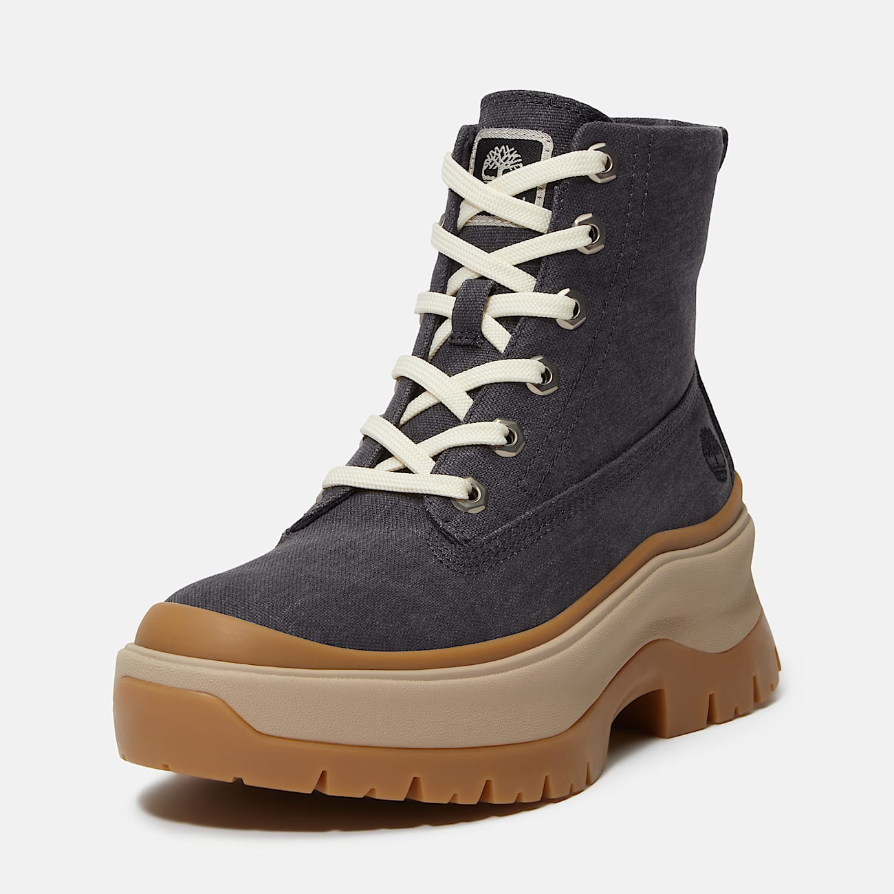 Womens Roxie Lane Mid LaceUp Boot TBL Dark Grey Canvas ALT9