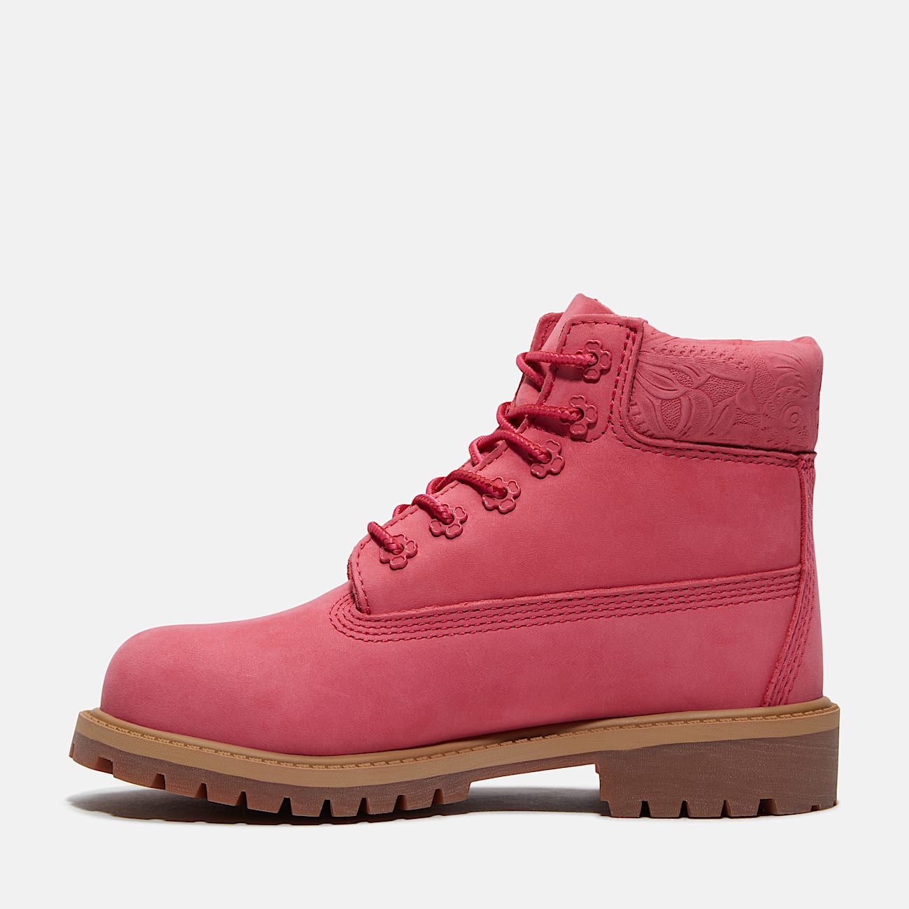 Toddler Timberland Premium 6Inch Waterproof Boot TBL Bright Pink Nubuck ALT6