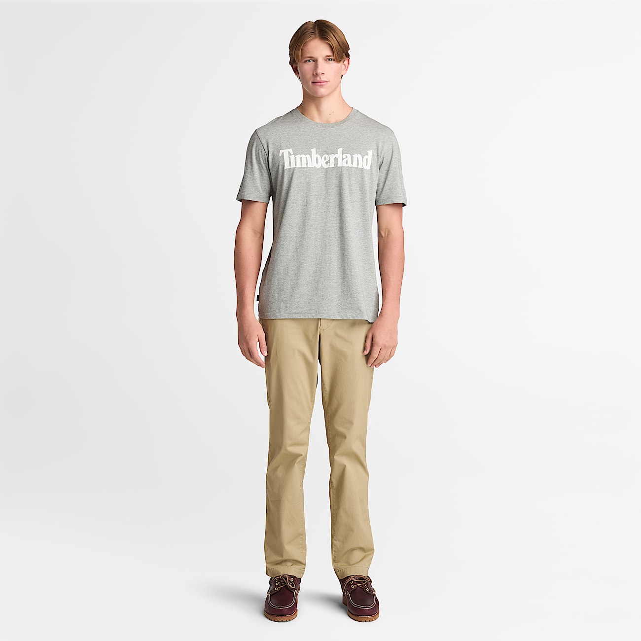 Mens Northwood Logo ShortSleeve TShirt TBL Medium Grey HeatherWhite ALT1