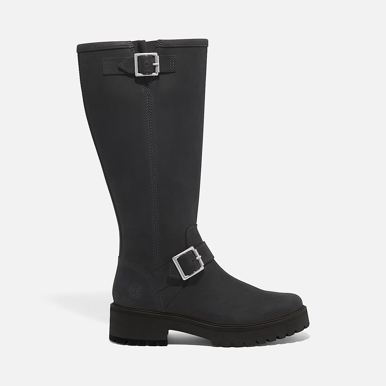 Womens Carnaby Cool Tall Zip Boot TBL Black Nubuck HERO