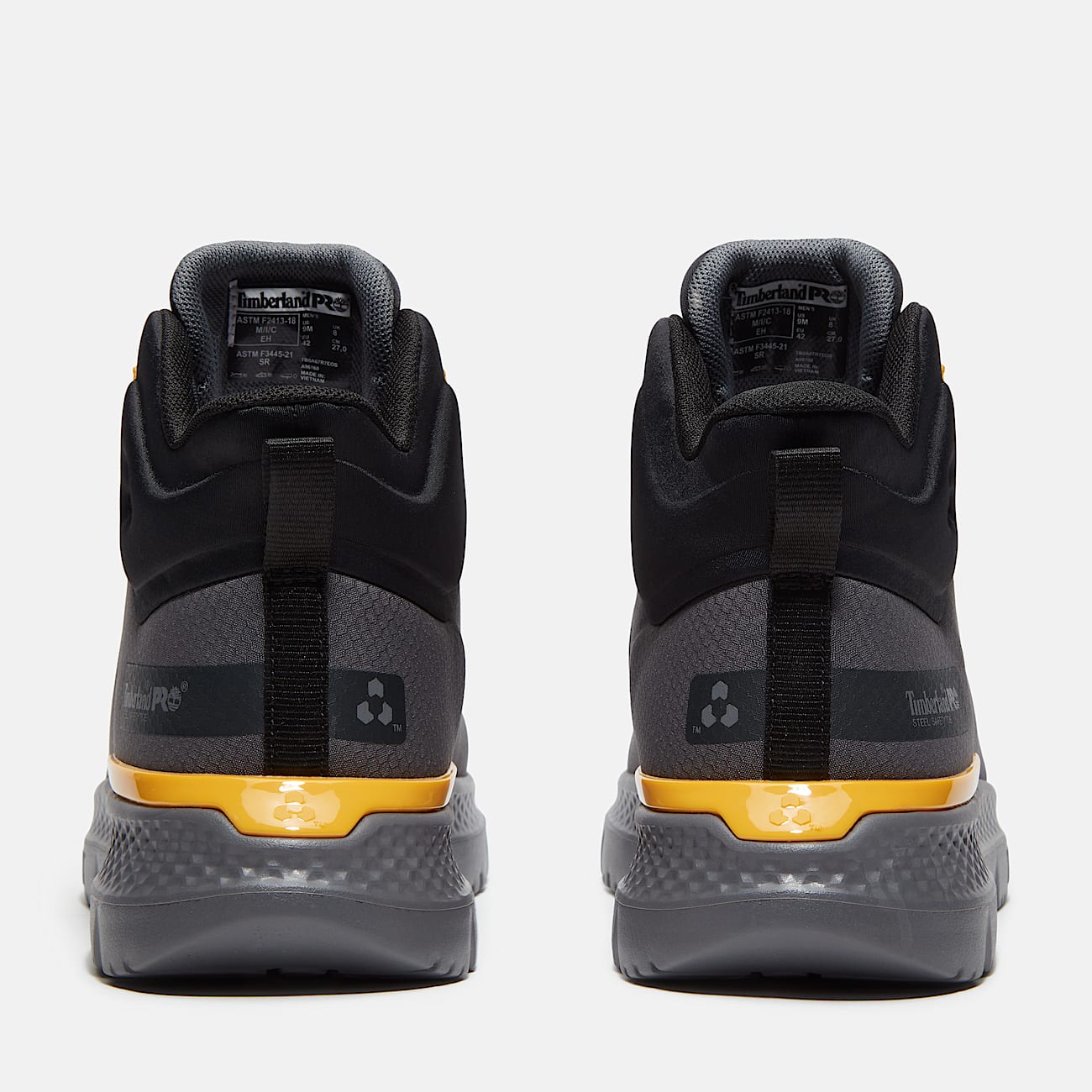 Mens Intercept Mid Steel Toe Work Sneaker TBL Dark Grey Ripstop ALT5