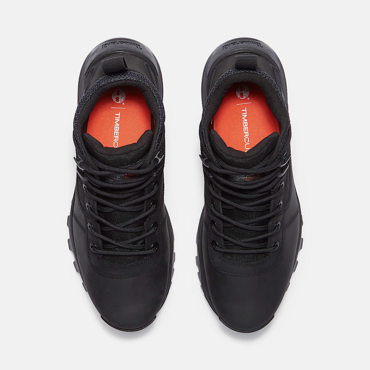 Botas Hiking Motion Maddsen Mid Waterproof con agujetas para hombre TBL Piel de Grano Entero Negro ALT2