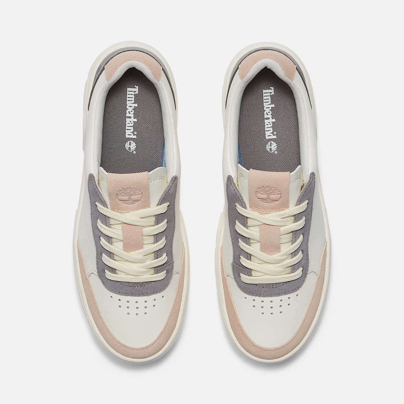 Womens Laurel Court Suede Accent LaceUp Sneaker TBL Natural LeatherDark Grey ALT2