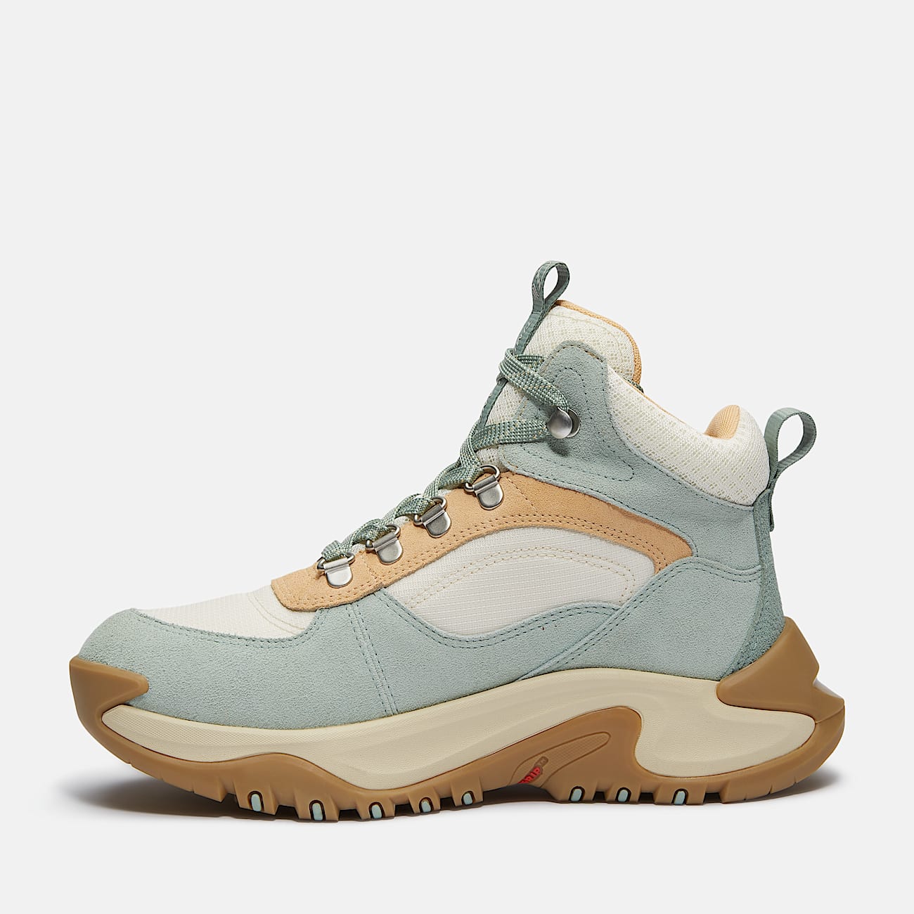 Womens Mt Maddsen Peak Waterproof Hiking Boot TBL Light Green Suede ALT6