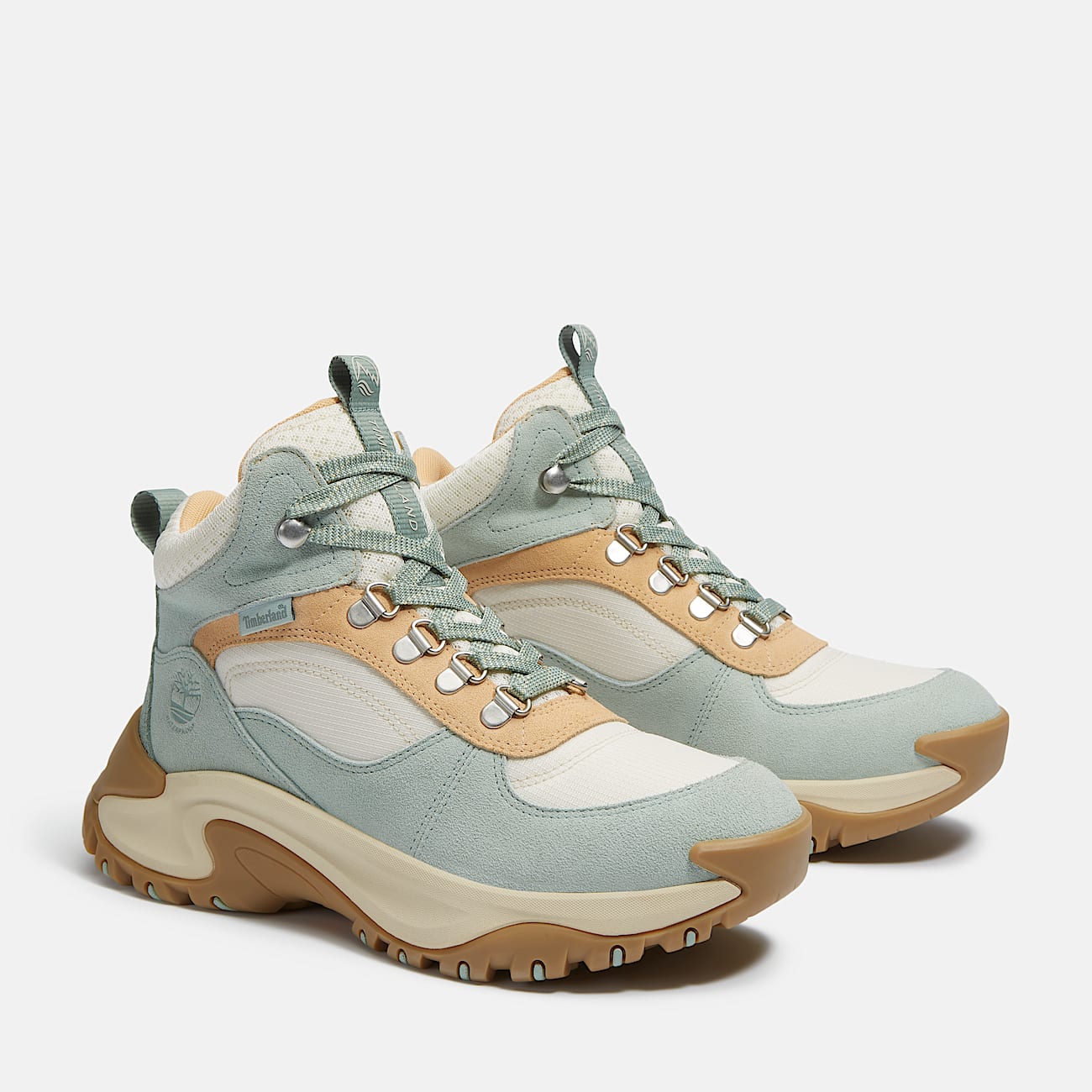 Womens Mt Maddsen Peak Waterproof Hiking Boot TBL Light Green Suede ALT4