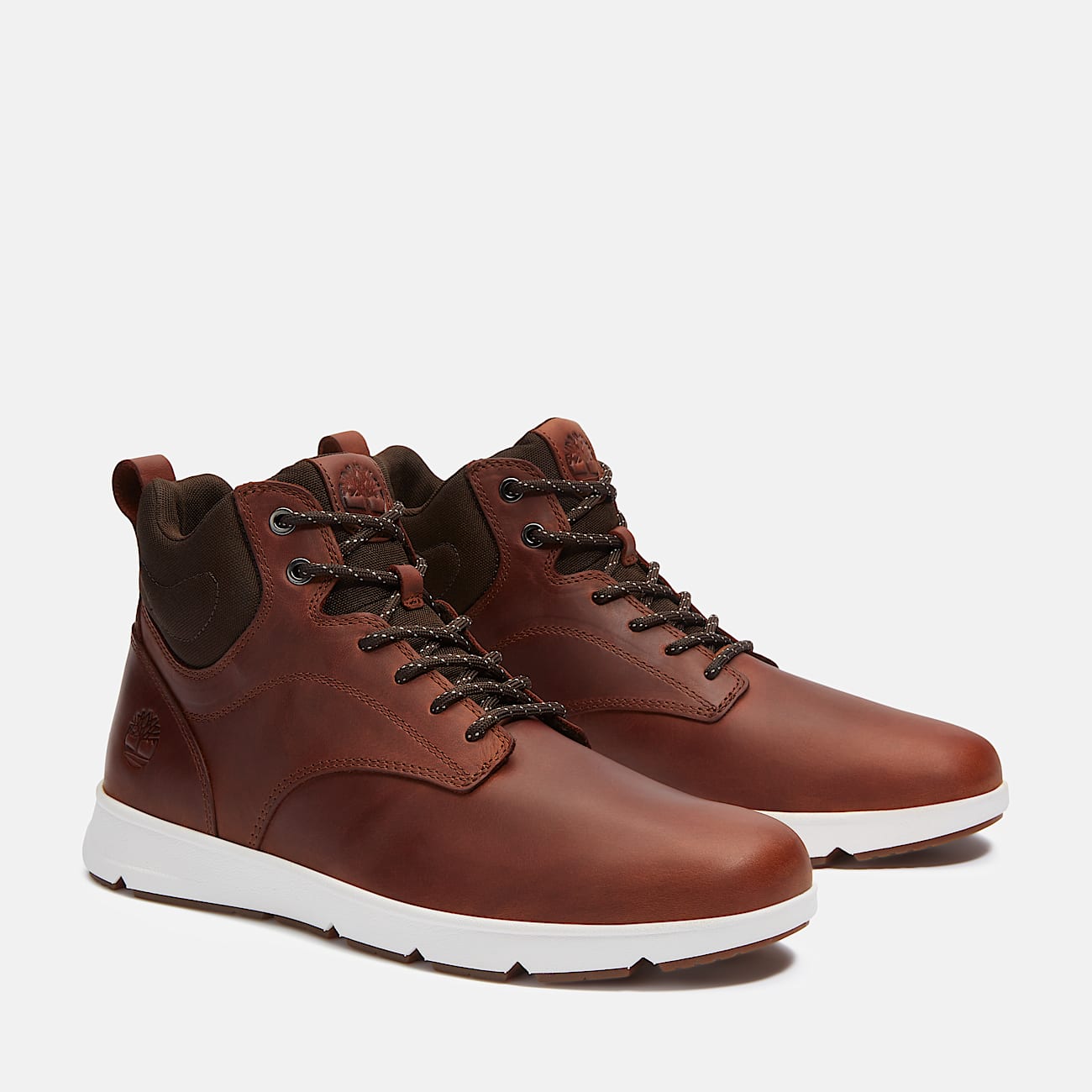 Mens Parker Street Mid LaceUp Sneaker TBL Rust FullGrain ALT4