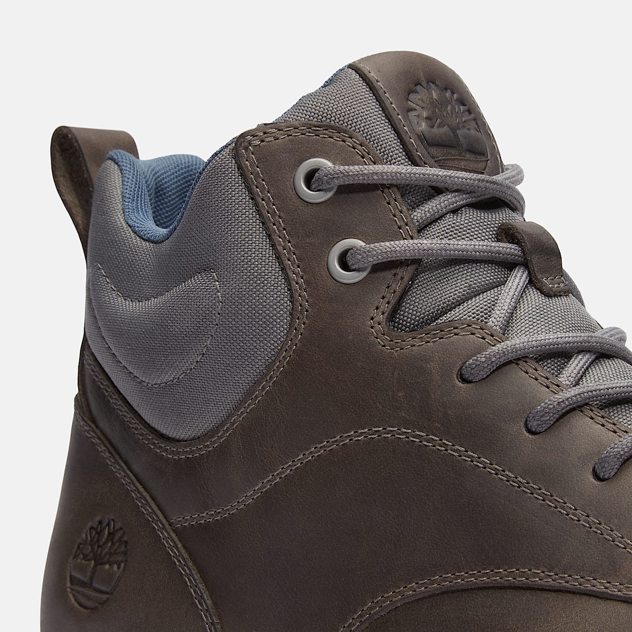 Mens Parker Street Mid LaceUp Sneaker TBL Dark Grey FullGrain ALT7