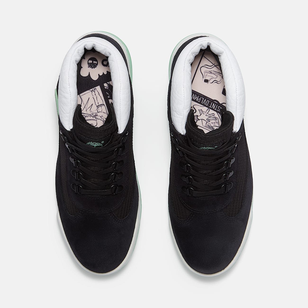 Mens CNSTNT DVLPMNT Waterproof Field Boot TBL Black SuedeGreen Glow ALT2