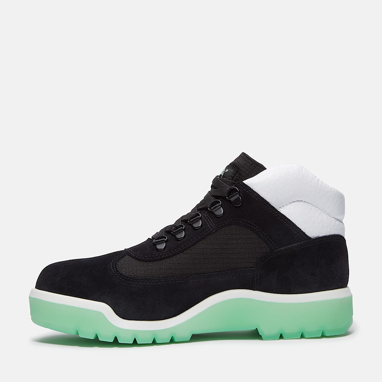 Mens CNSTNT DVLPMNT Waterproof Field Boot TBL Black SuedeGreen Glow ALT6