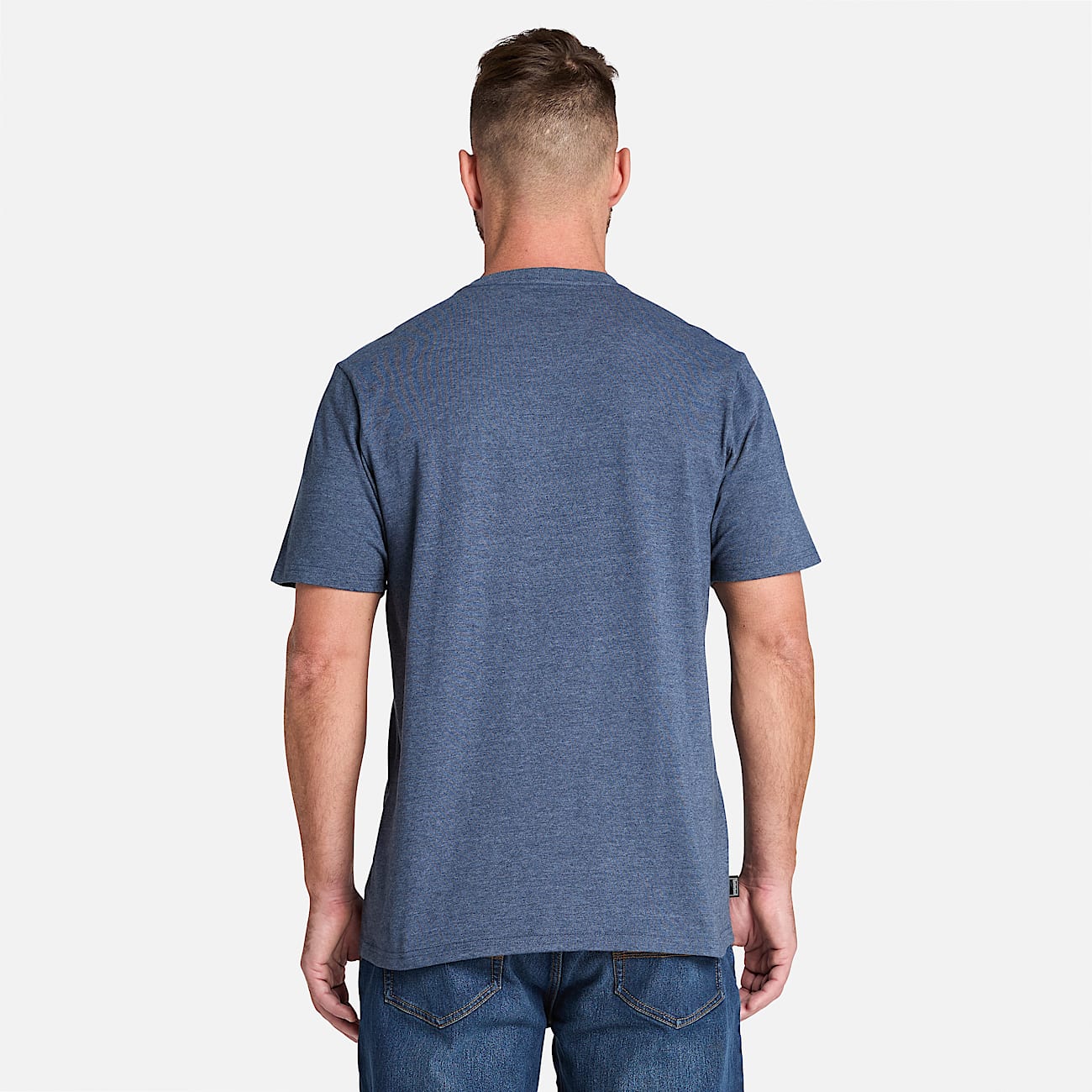 Mens Timberland PRO Core Linear Logo TShirt TBL Black Iris Heather ALT9