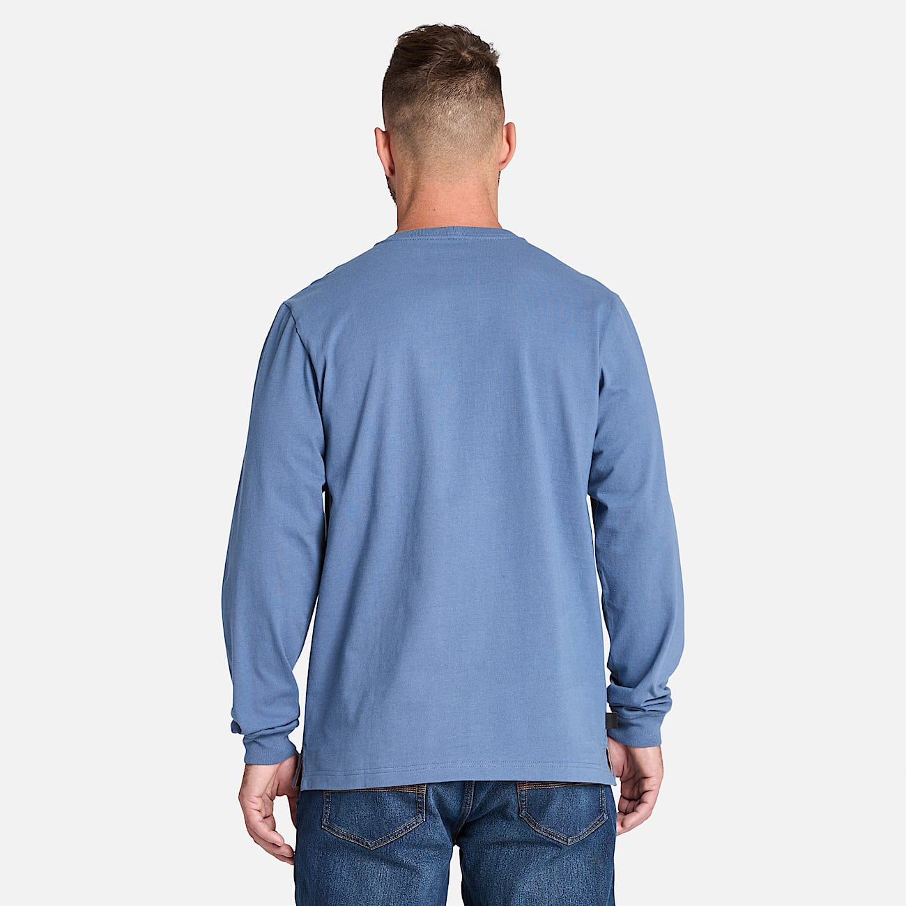 Mens Timberland PRO Core Pocket LongSleeve TShirt TBL Vintage Indigo ALT9