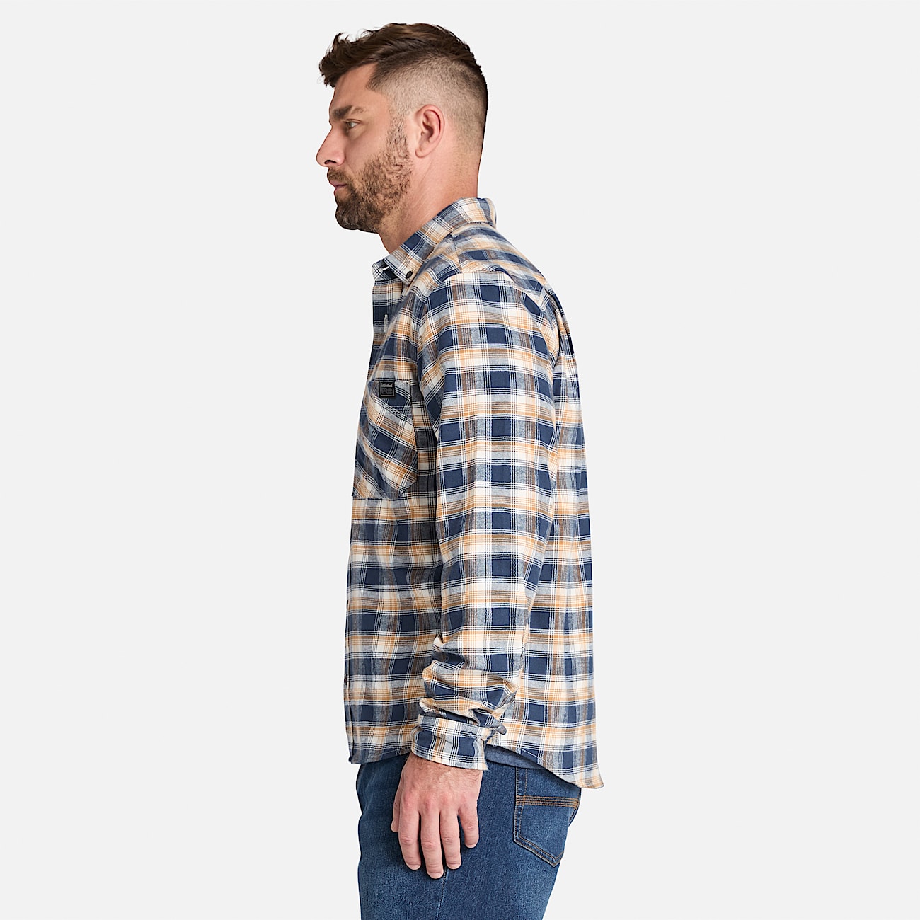 Camisa Woodfort Lightweight Flannel Flex para hombre TBL Trigo teido ALT8