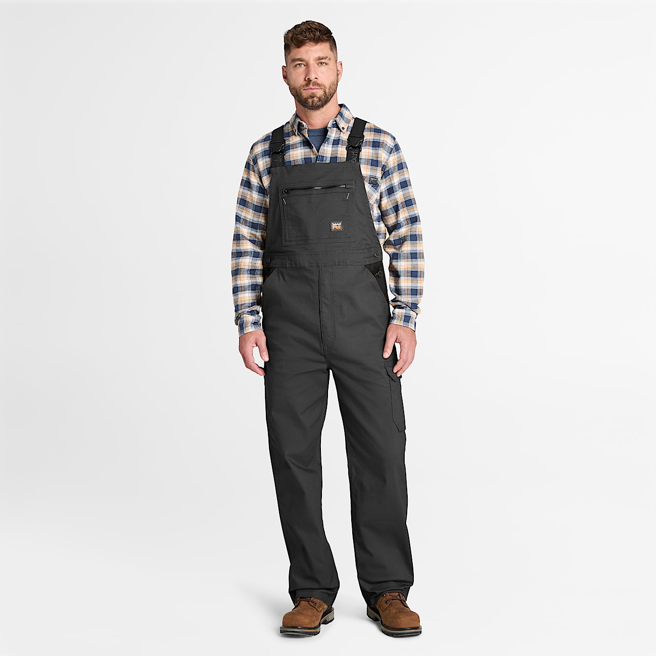 Mens Timberland PRO Ironhide Flex Bib Overall TBL Jet Black HERO