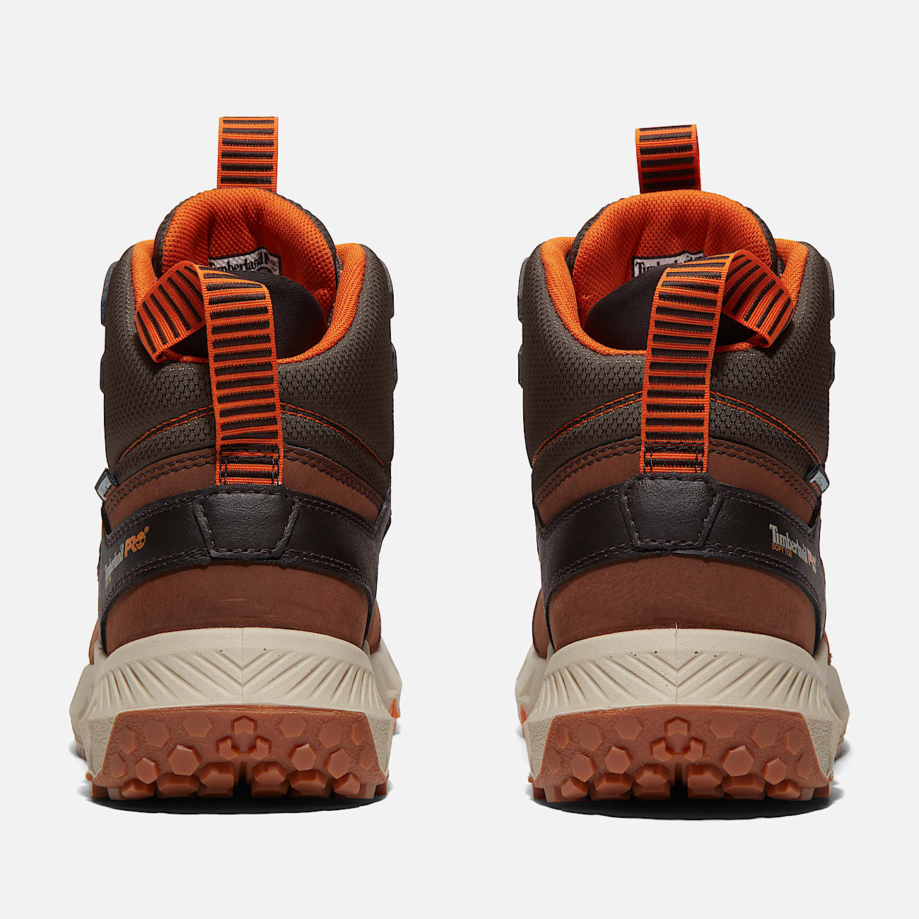 Mens Tempe 6 Soft Toe Waterproof Work Boot TBL Medium Brown Leather ALT5