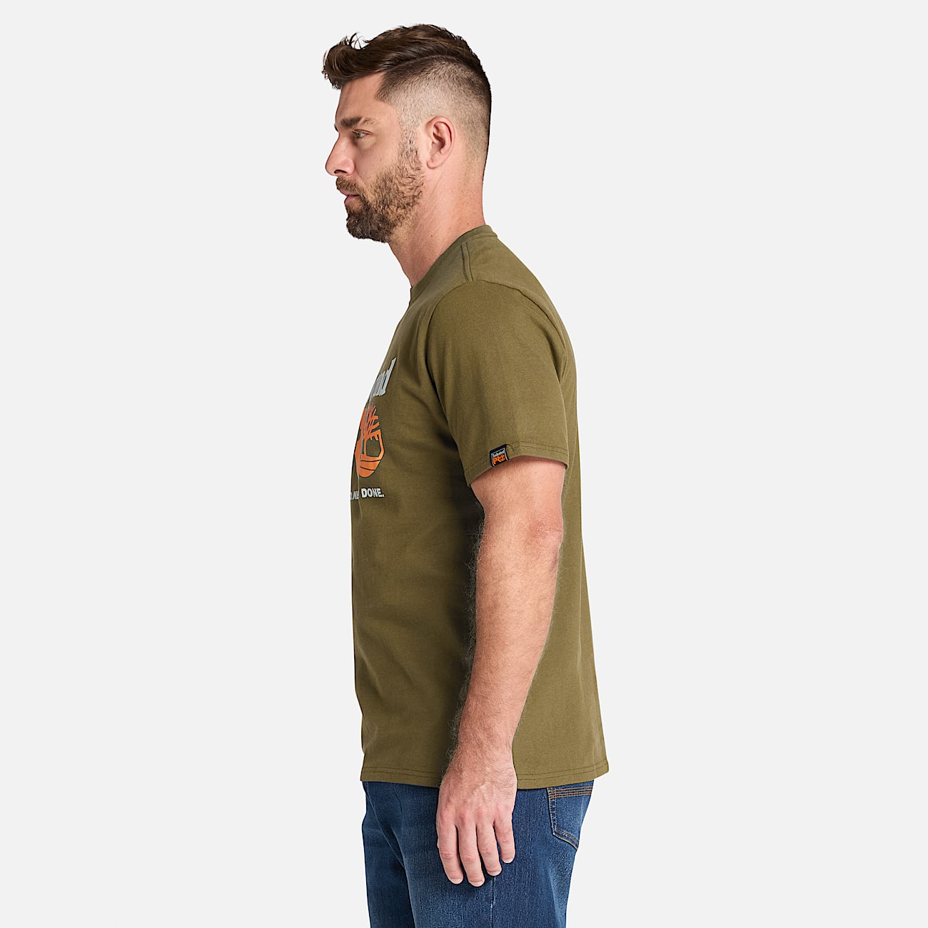 Mens Timberland PRO Core Logo TShirt TBL Burnt Olive ALT8