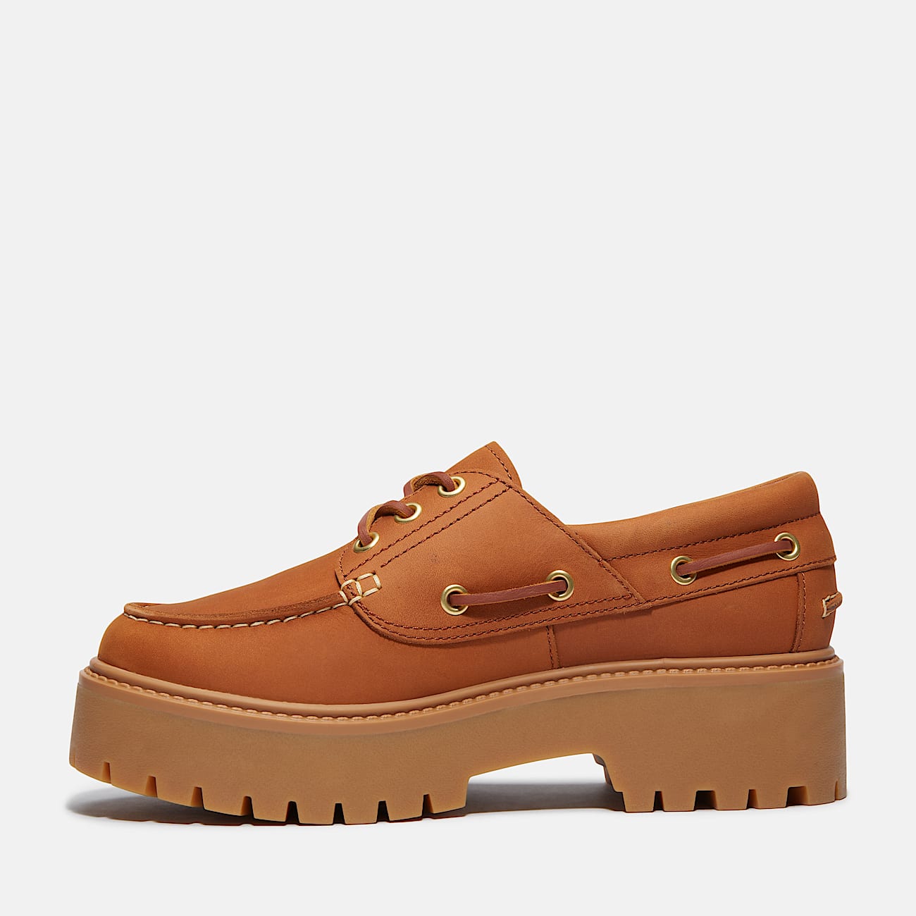 Womens Stone Street Platform Boat Shoe TBL Rust Nubuck ALT6