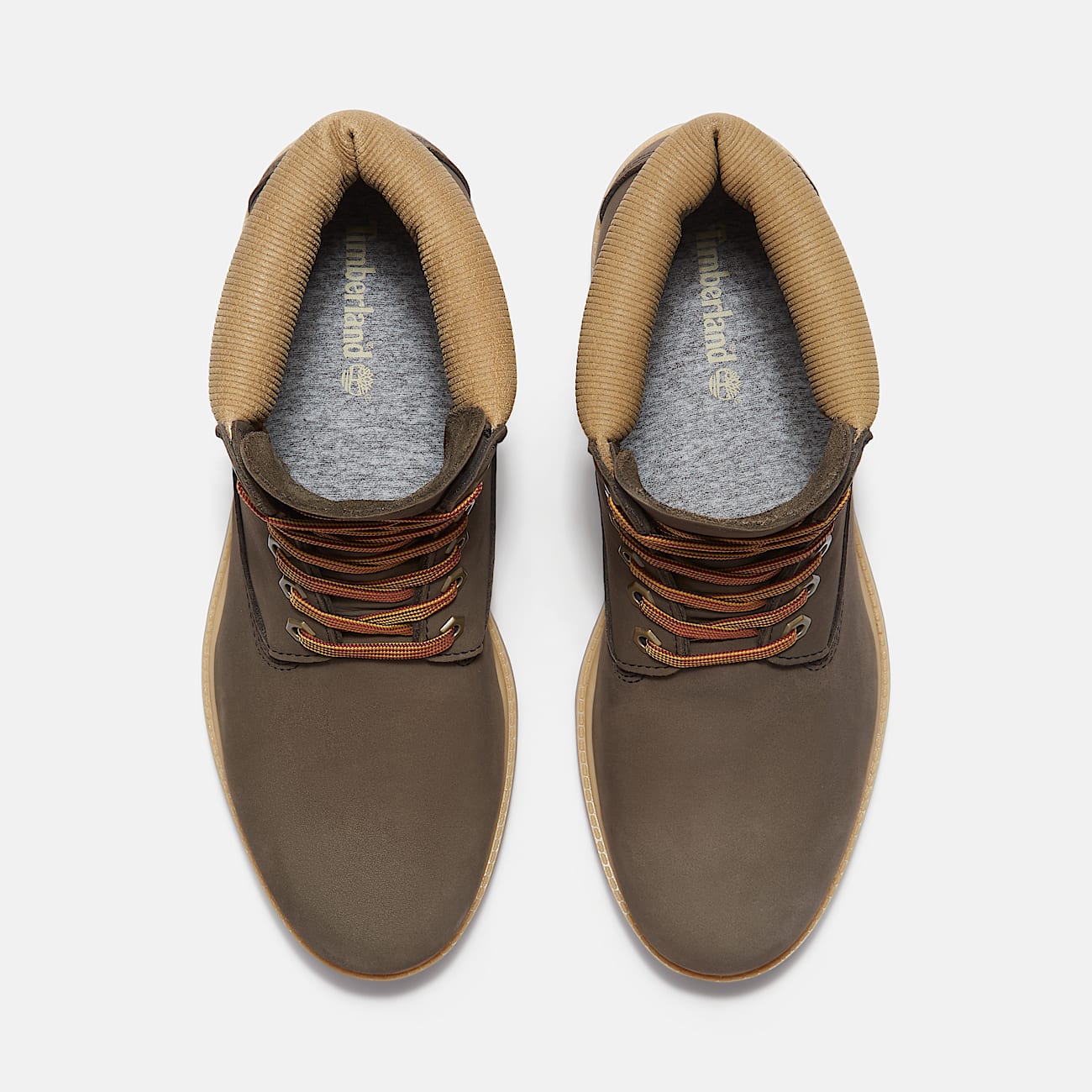 Mens Timberland Premium 6Inch Waterproof Boot TBL Dark Brown NubuckOlive ALT2