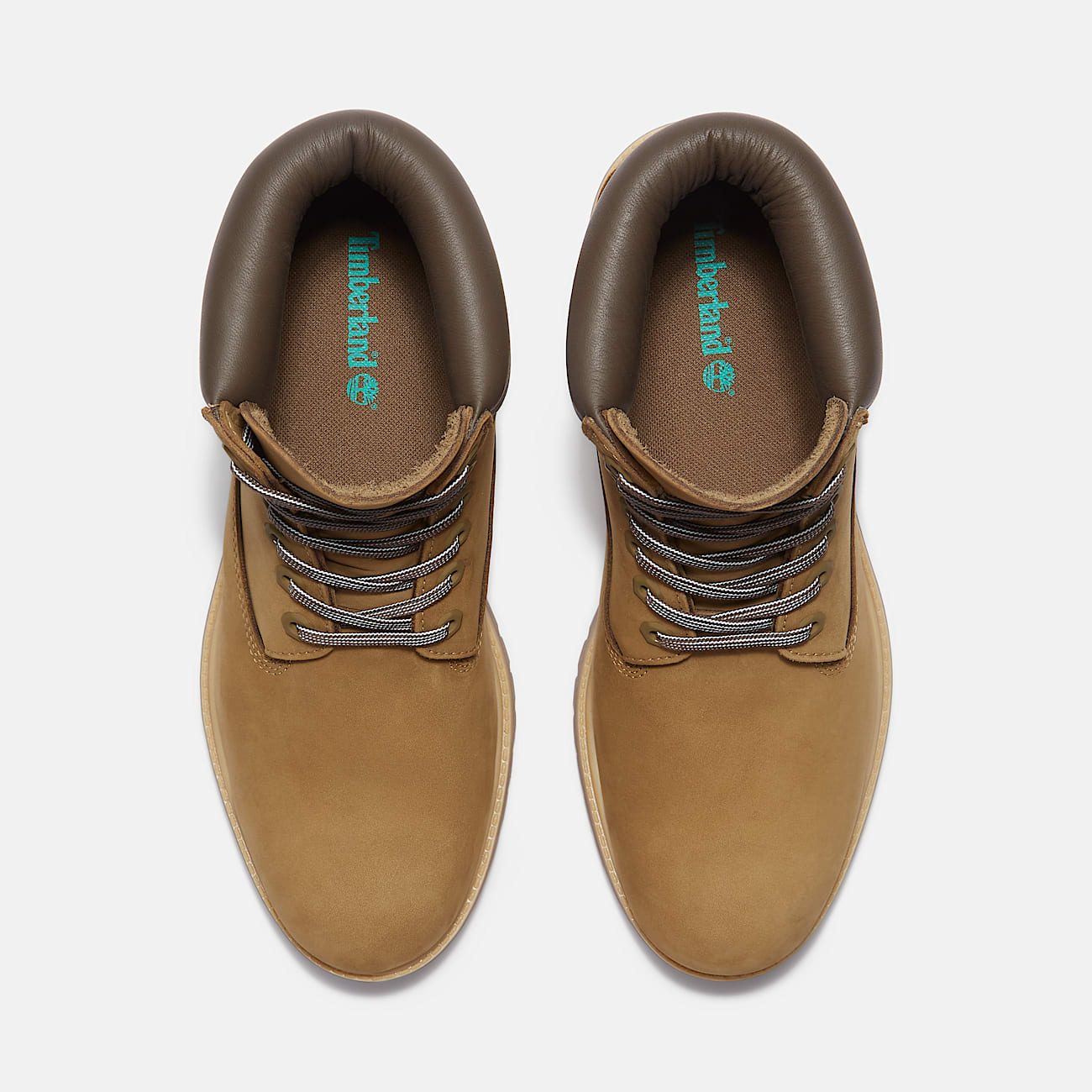 Mens Timberland Premium 6Inch Waterproof Boot TBL Olive NubuckDark Brown ALT2