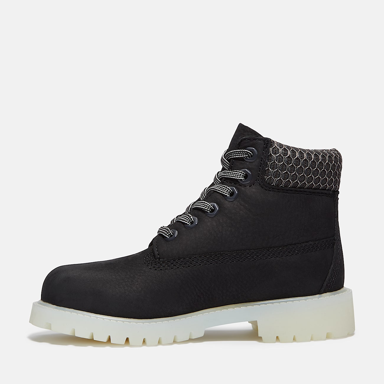 Youth Timberland Premium 6Inch Waterproof Boot TBL Black Nubuck ALT6