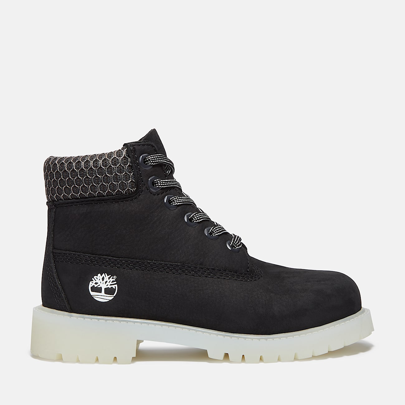 Youth Timberland Premium 6Inch Waterproof Boot TBL Black Nubuck HERO