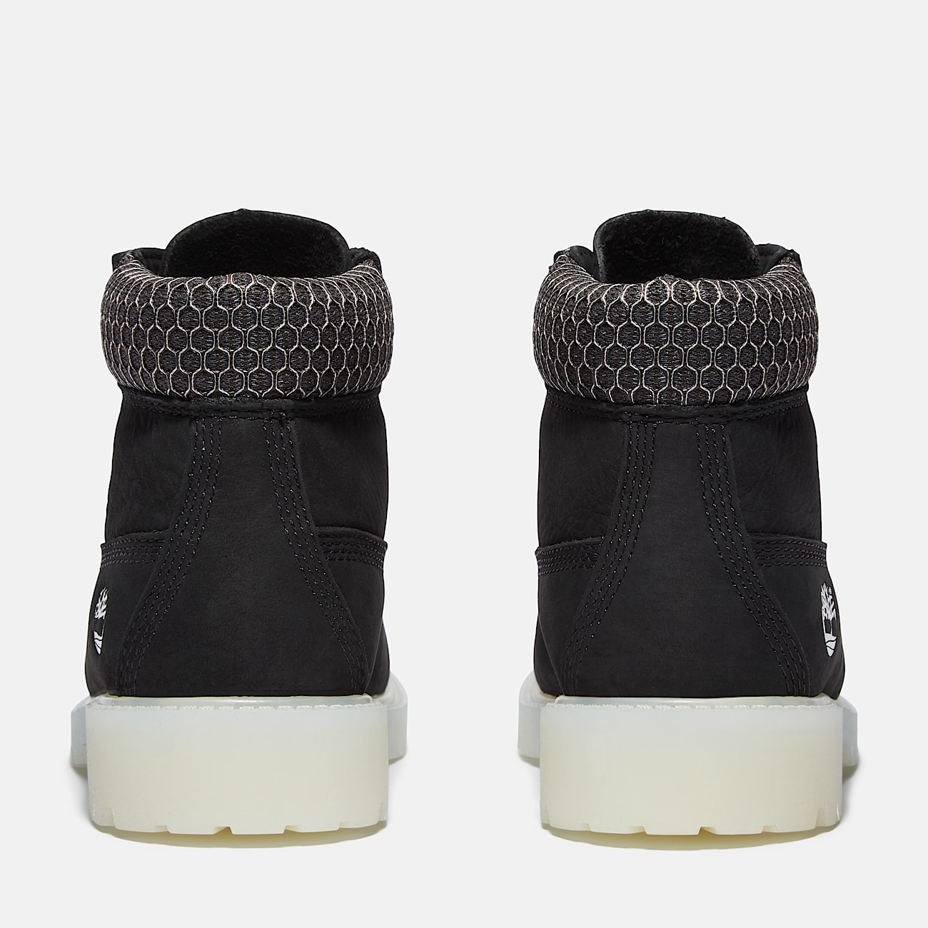 Youth Timberland Premium 6Inch Waterproof Boot TBL Black Nubuck ALT5