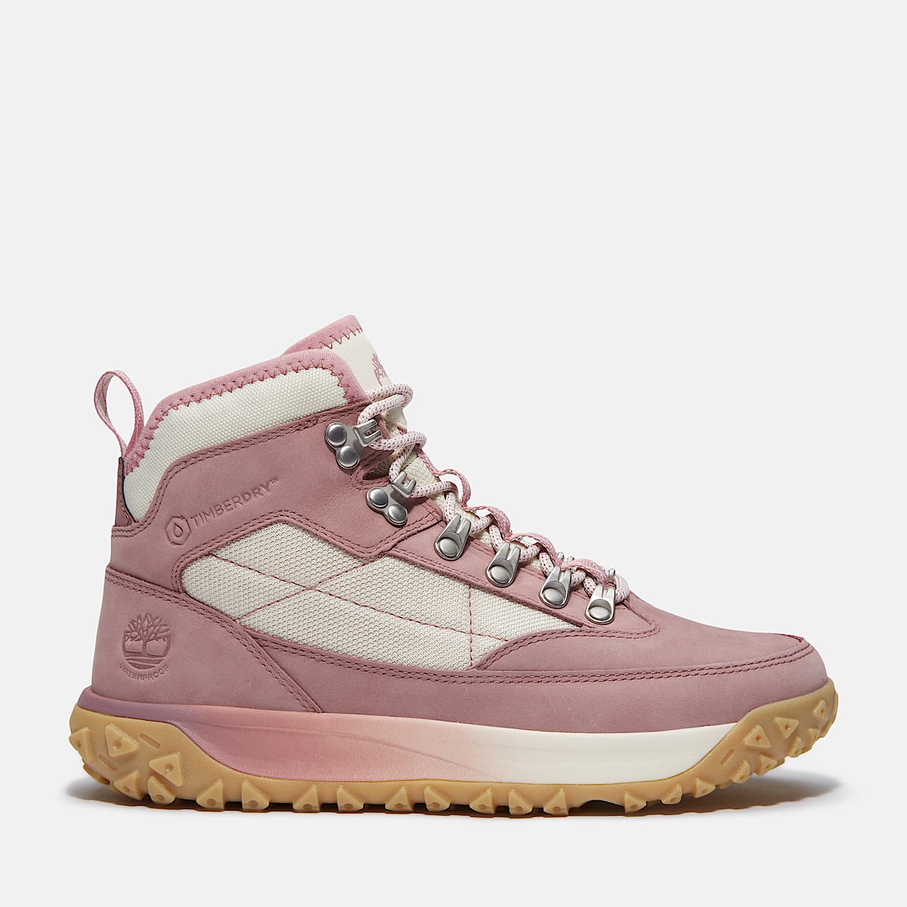 Womens GreenStride Motion 6 Waterproof Sneaker TBL Medium Pink Nubuck HERO