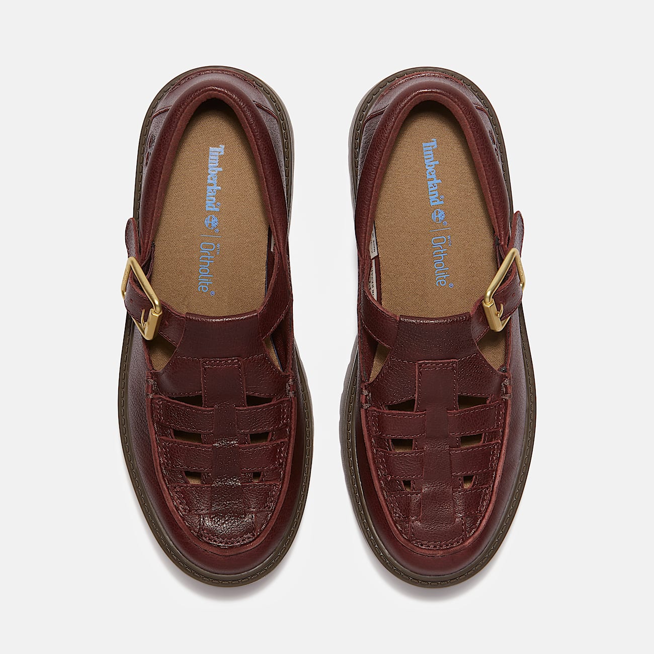 Womens Stone Street Platform Buckle Shoe TBL Burgundy FullGrain ALT2