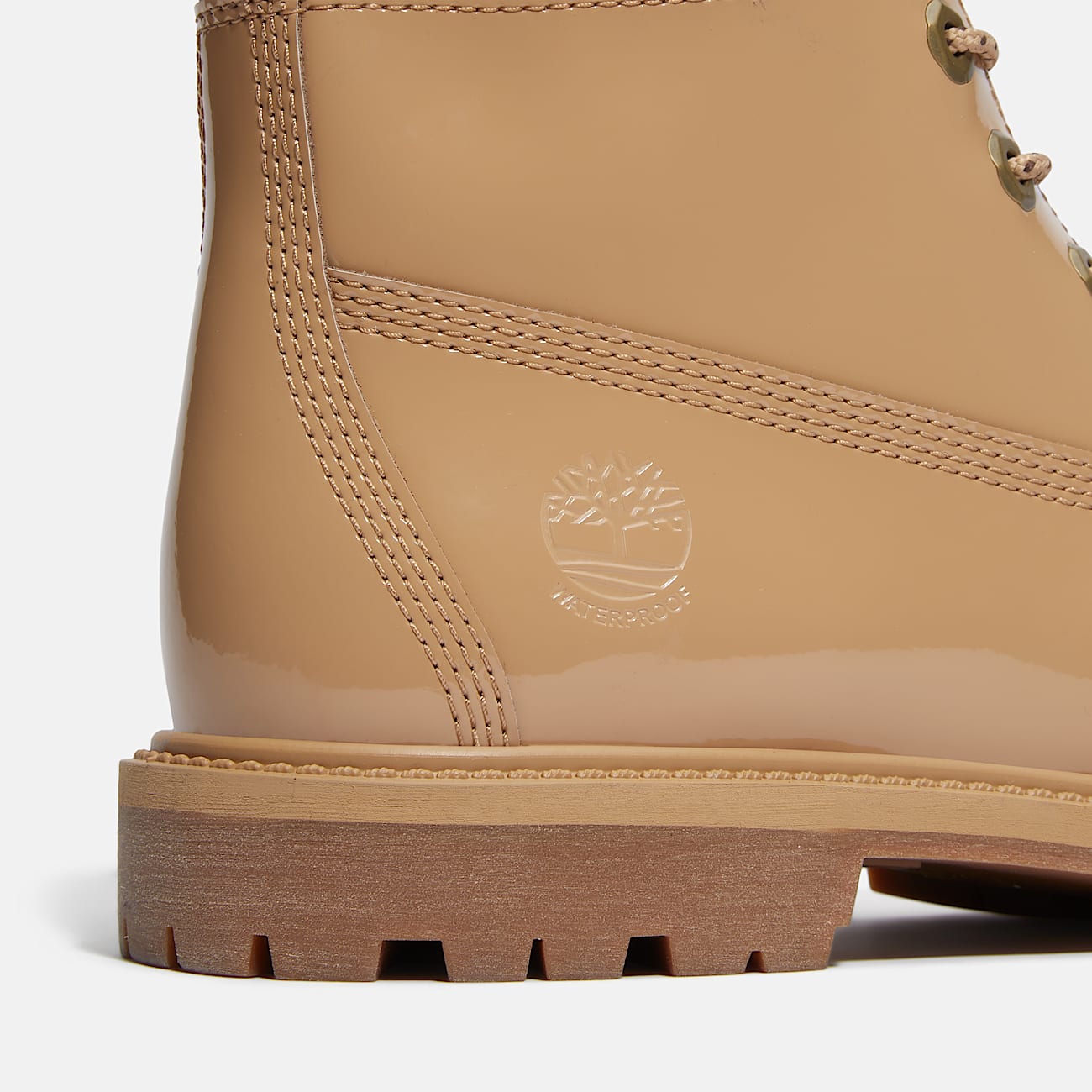 Womens Patent Leather Premium 6Inch Waterproof Boot TBL Wheat Patent Leather ALT7