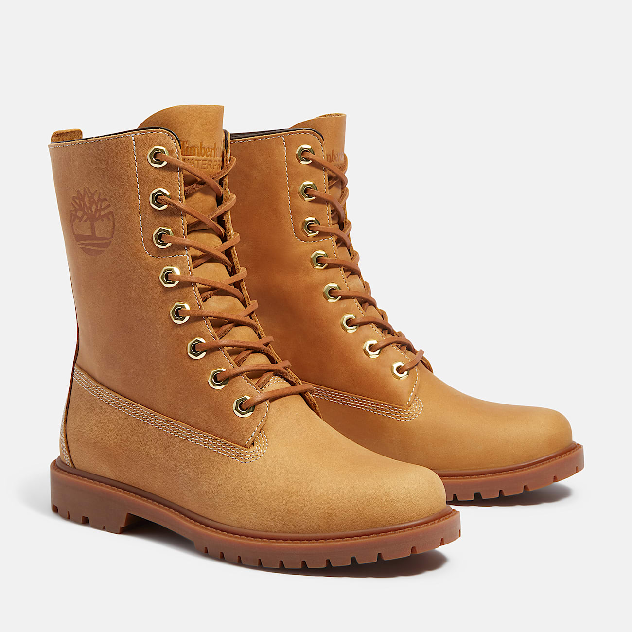 Womens Timberland Premium 8Inch Waterproof Boot TBL Wheat FullGrain ALT4