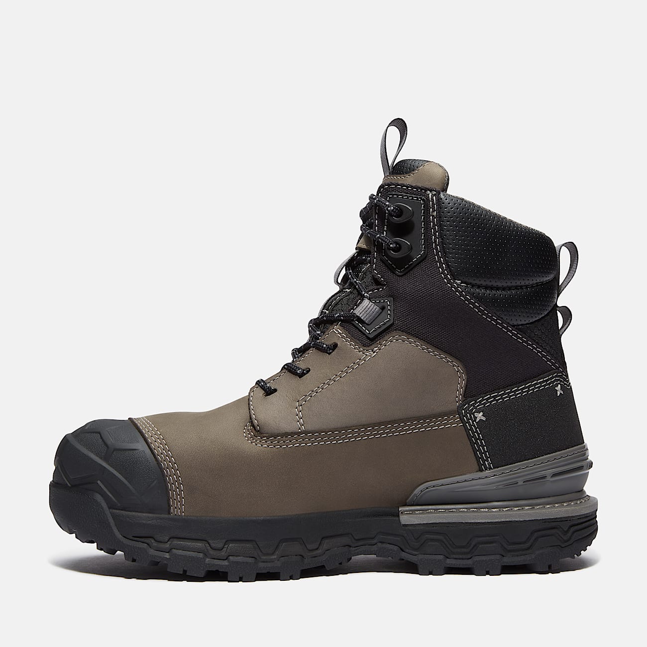 Mens Boondock Ultralight 6 Composite Toe Waterproof Work Boot TBL Grey FullGrainBlack ALT6