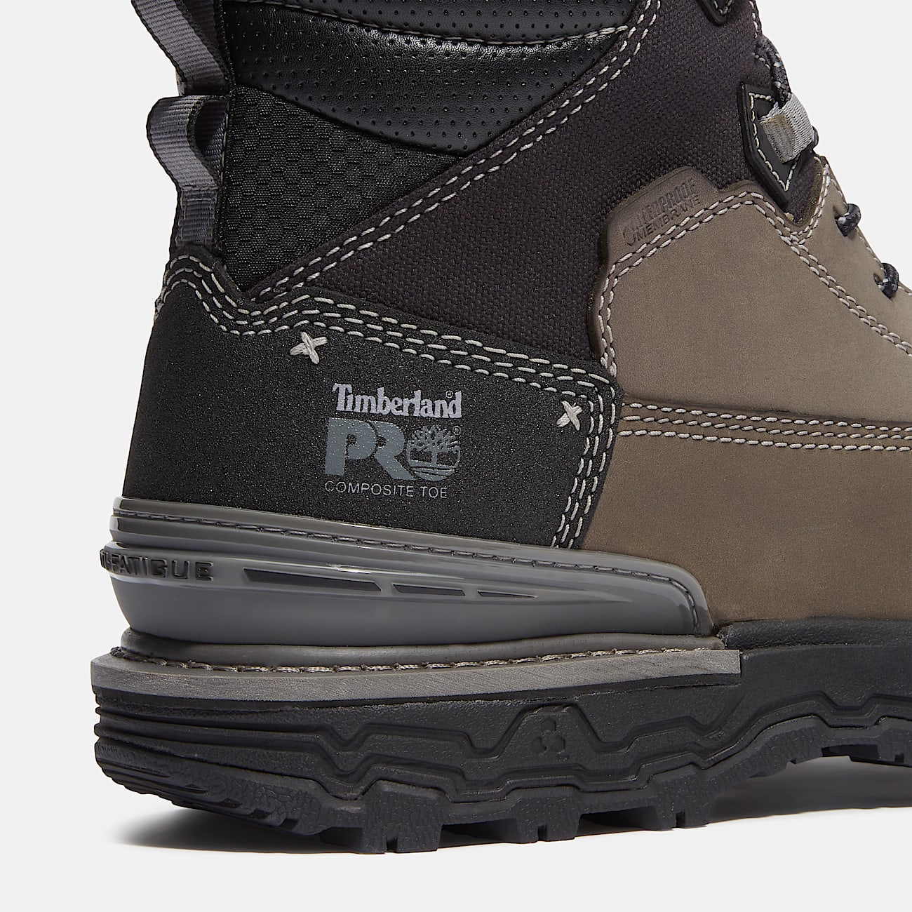 Mens Boondock Ultralight 6 Composite Toe Waterproof Work Boot TBL Grey FullGrainBlack ALT7