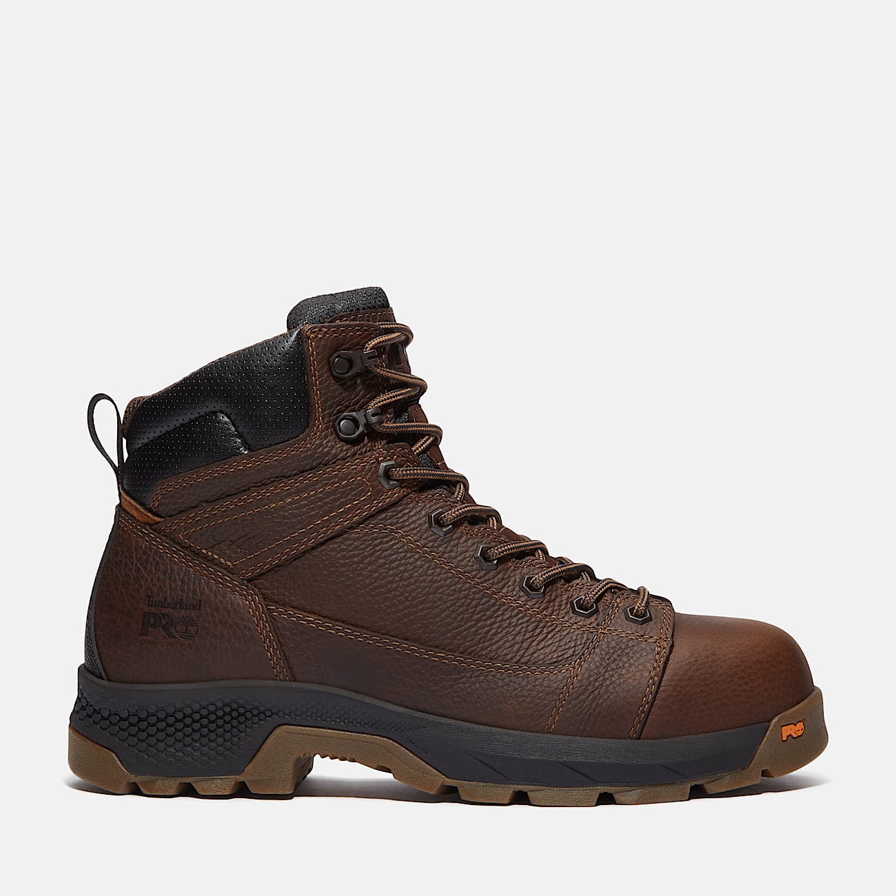 Botas de trabajo para hombre TiTAN EV con puntera compuesta TBL Marrn oscuro de grano completo HERO