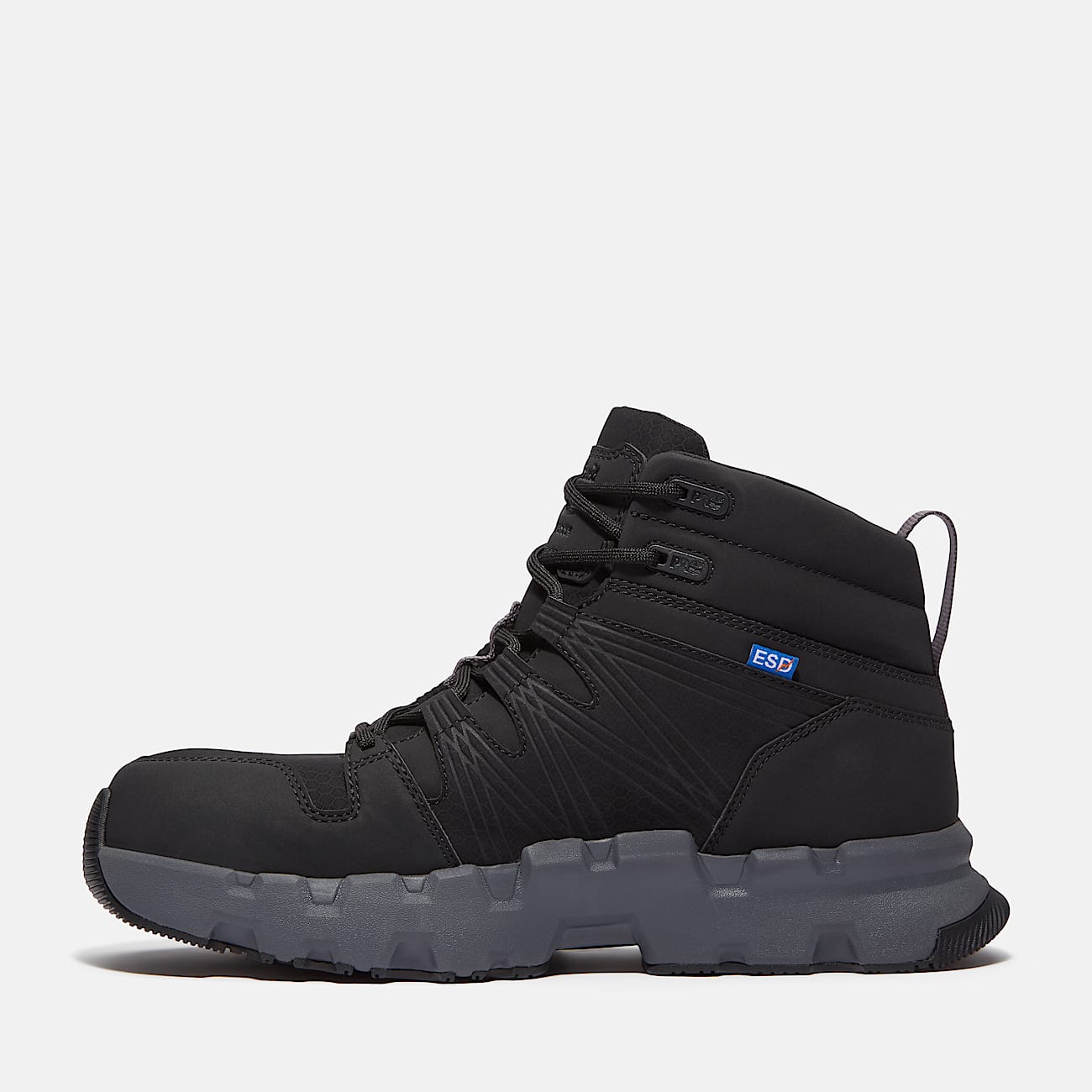 Mens Powertrain EV Mid Composite Toe SD10 Work Sneaker TBL Blackout LeatherSynthetic ALT6