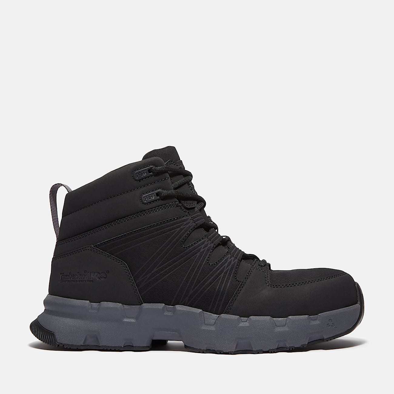 Mens Powertrain EV Mid Composite Toe SD10 Work Sneaker TBL Blackout LeatherSynthetic HERO