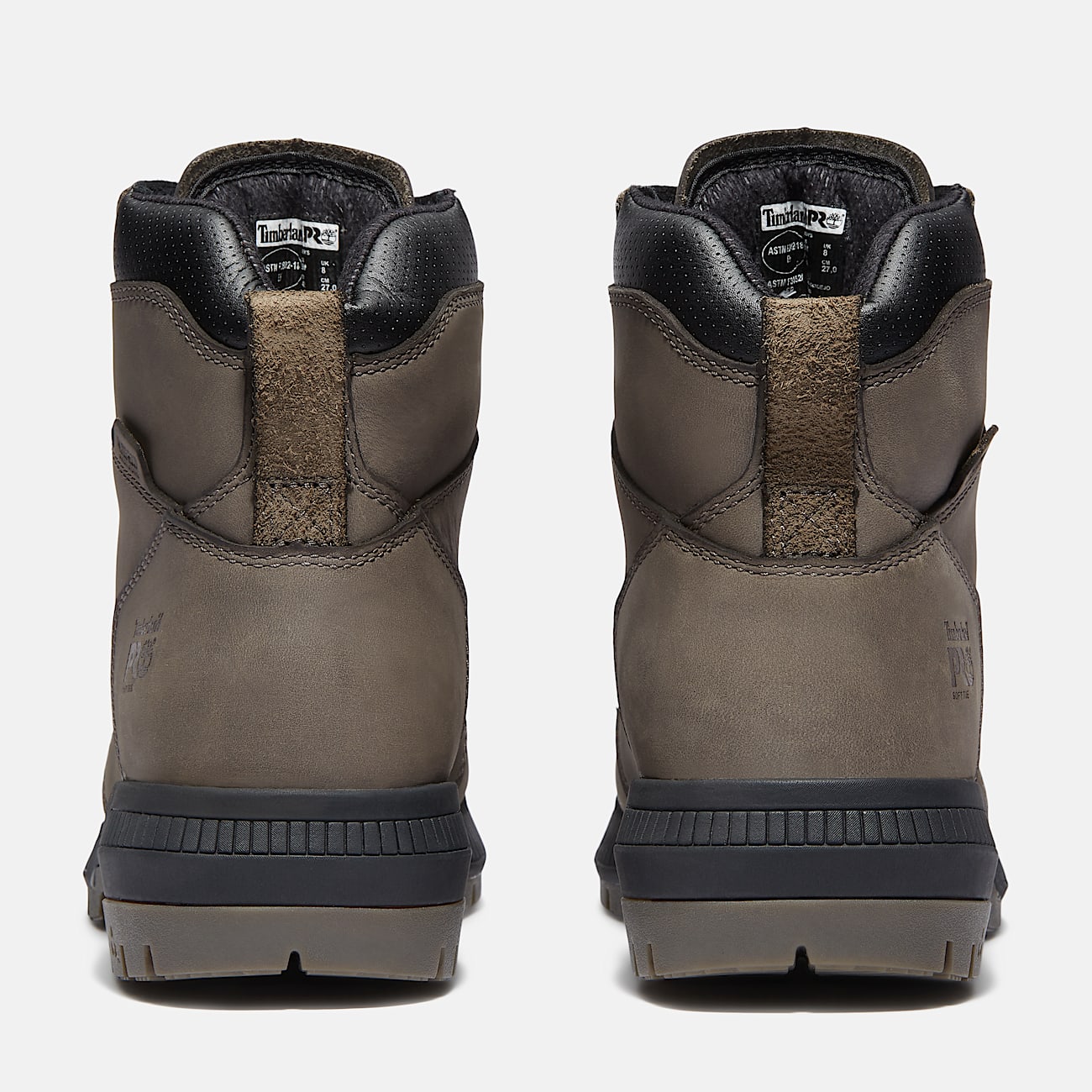 Mens Montauk 6 Soft Toe Work Boot TBL Medium Grey Leather ALT5