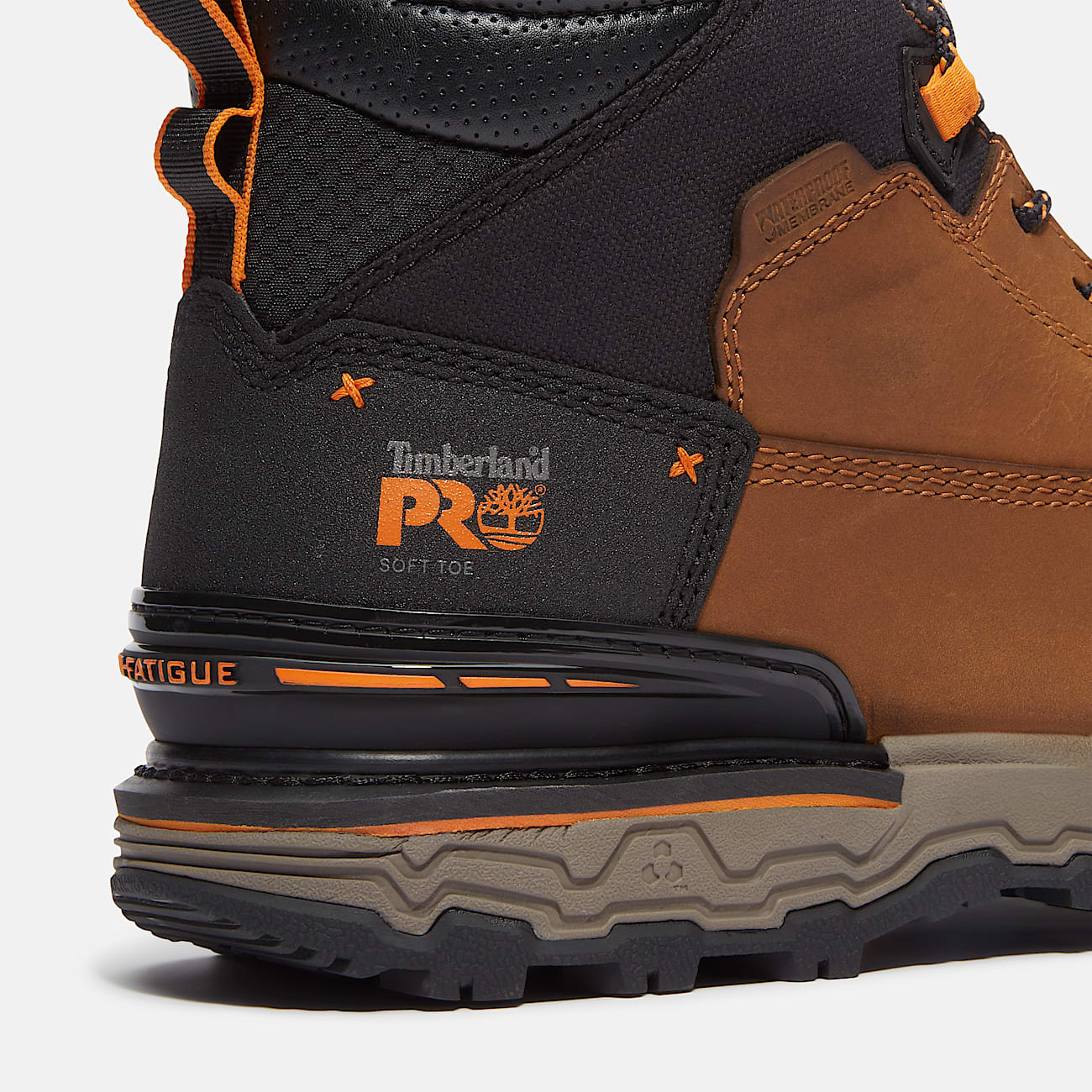 Mens Boondock Ultralight 6 Soft Toe Waterproof Work Boot TBL Light Brown FullGrain ALT7