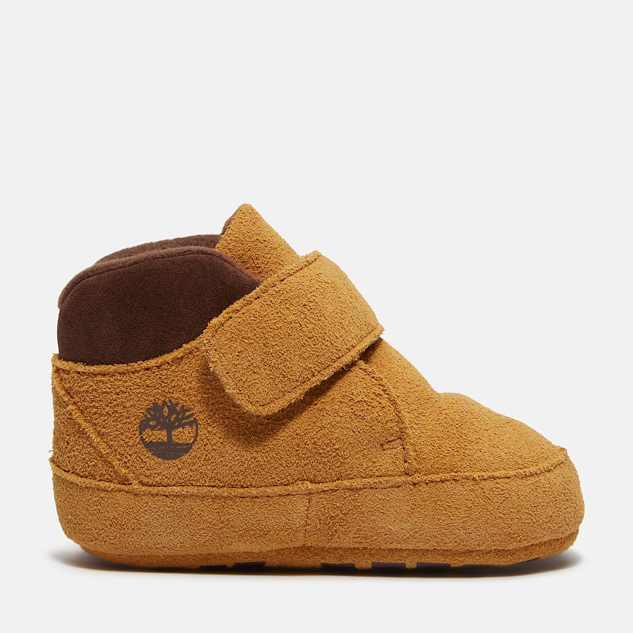 Infant Crib Bootie Mid HookandLoop Boot TBL Wheat Suede HERO