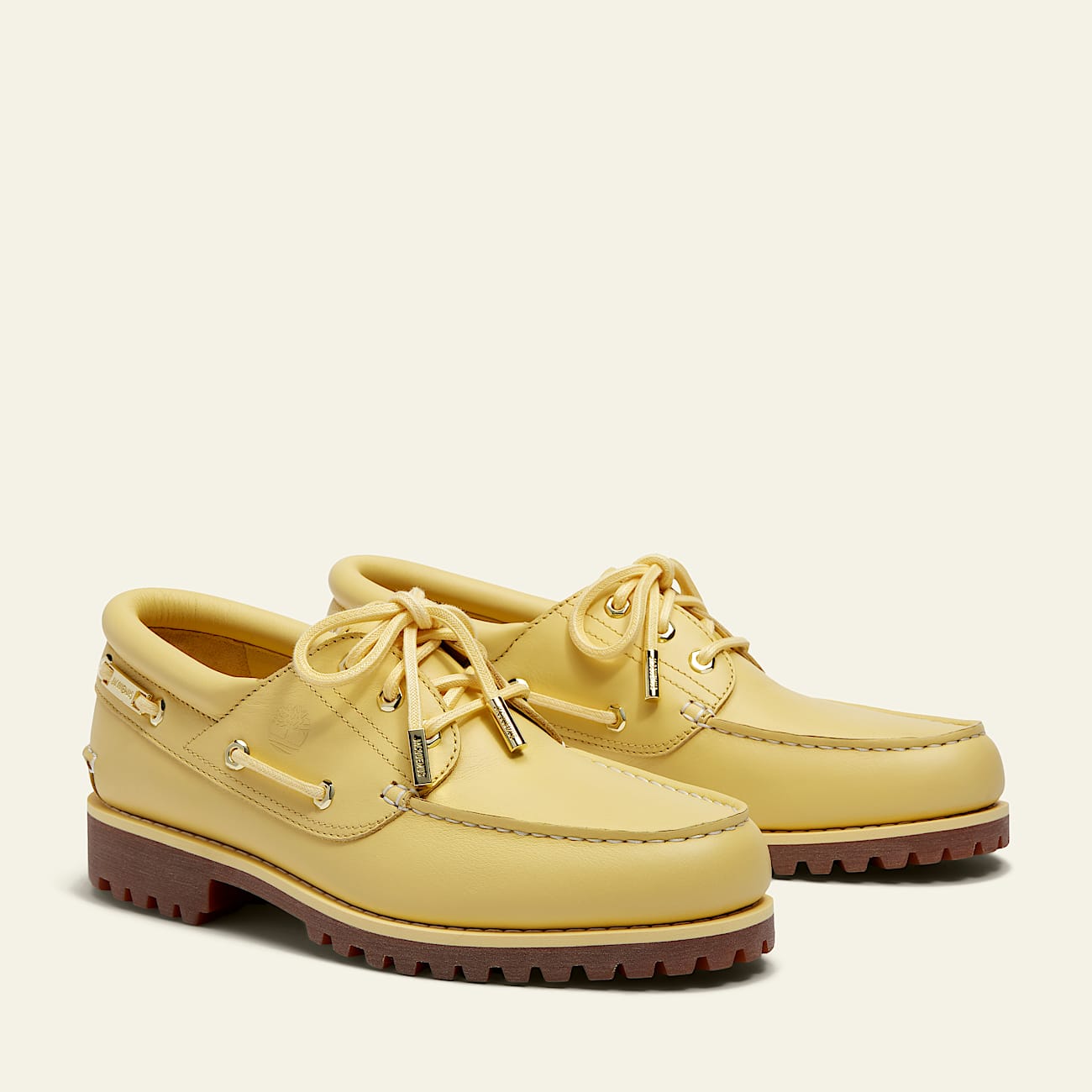 Timberland and Jacquemus 3Eye Lug Boat Shoe TBL Yellow FullGrain ALT4