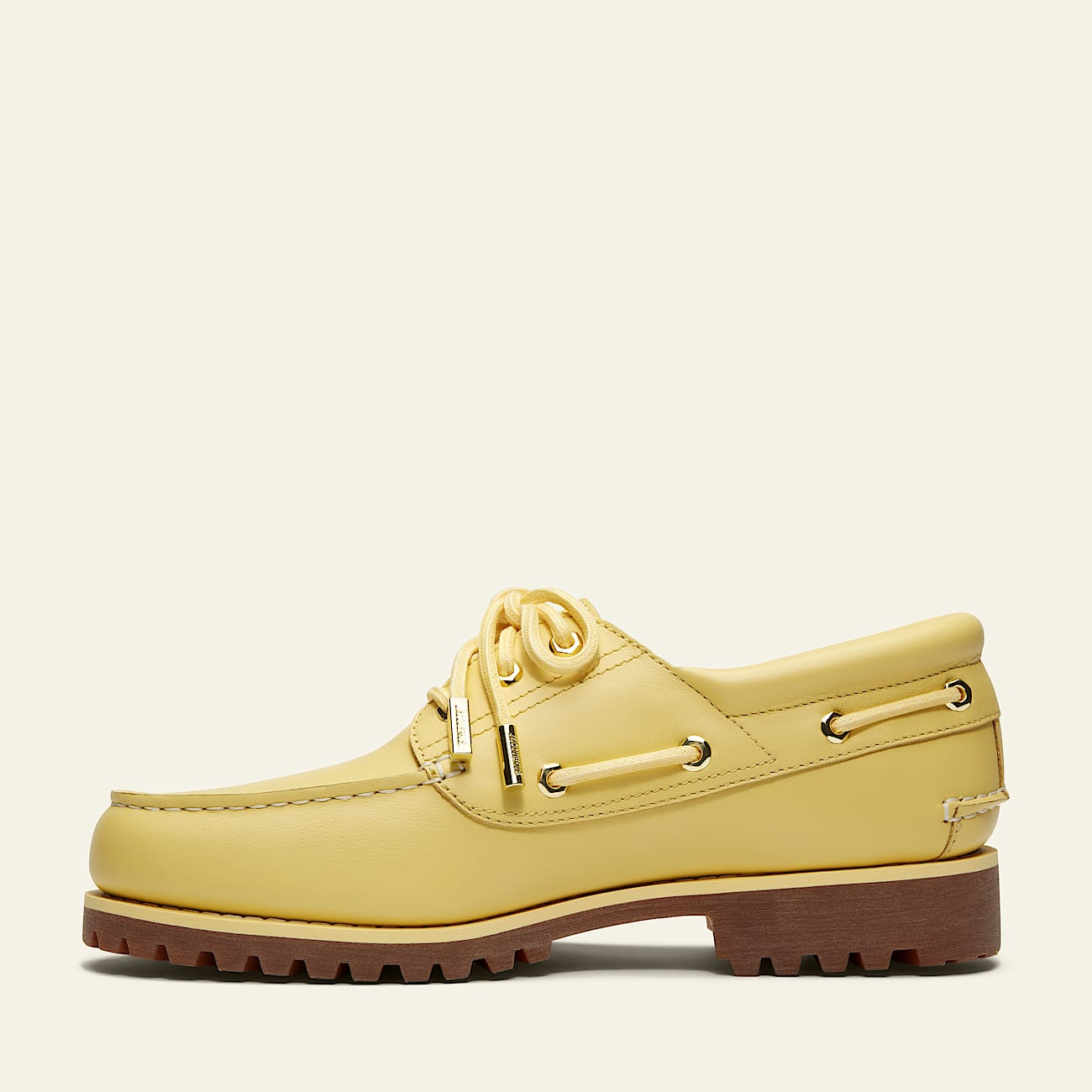 Timberland and Jacquemus 3Eye Lug Boat Shoe TBL Yellow FullGrain ALT6